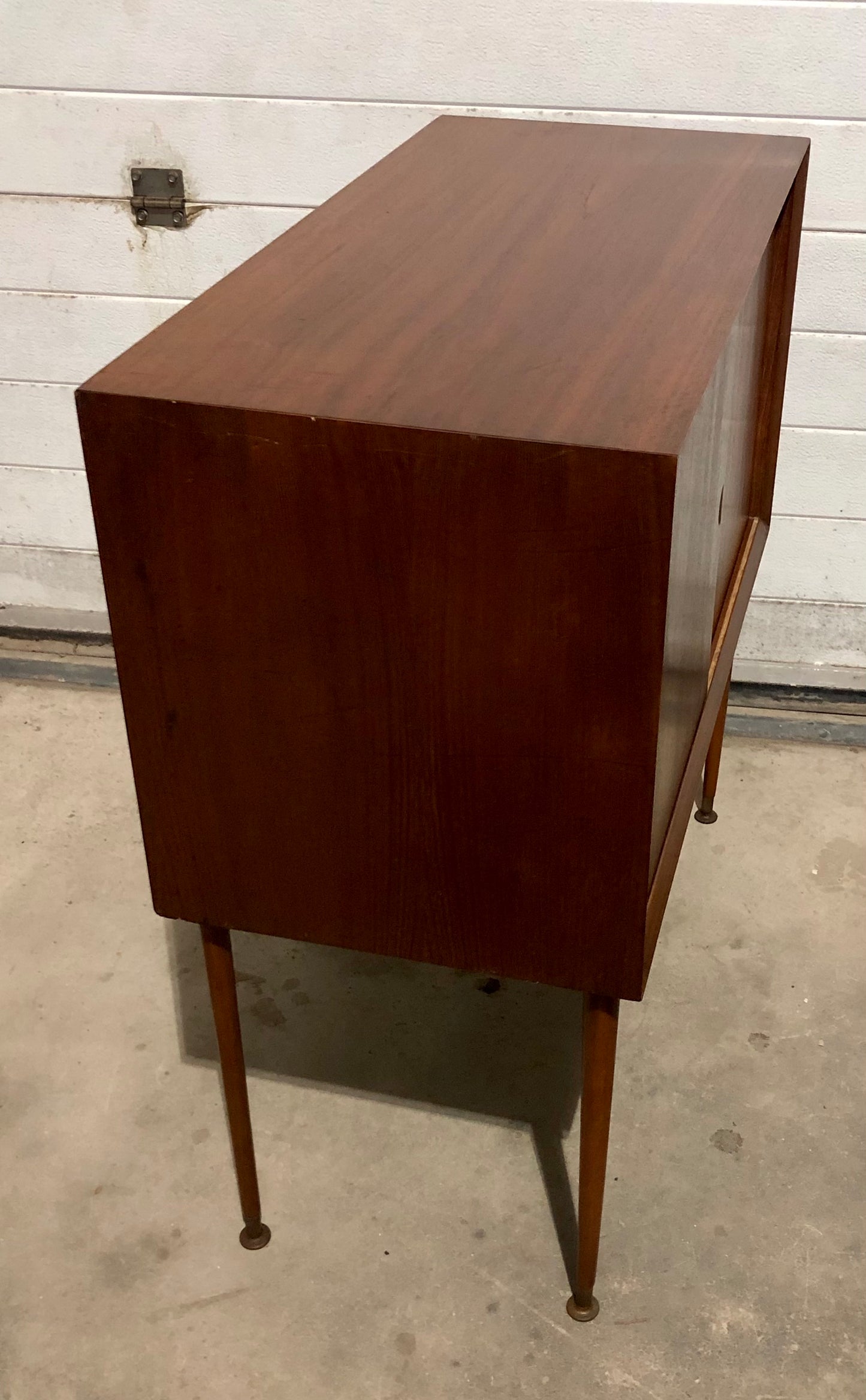 000688....Handsome Danish teak Retro Cabinet With Sliding Doors ( sold )