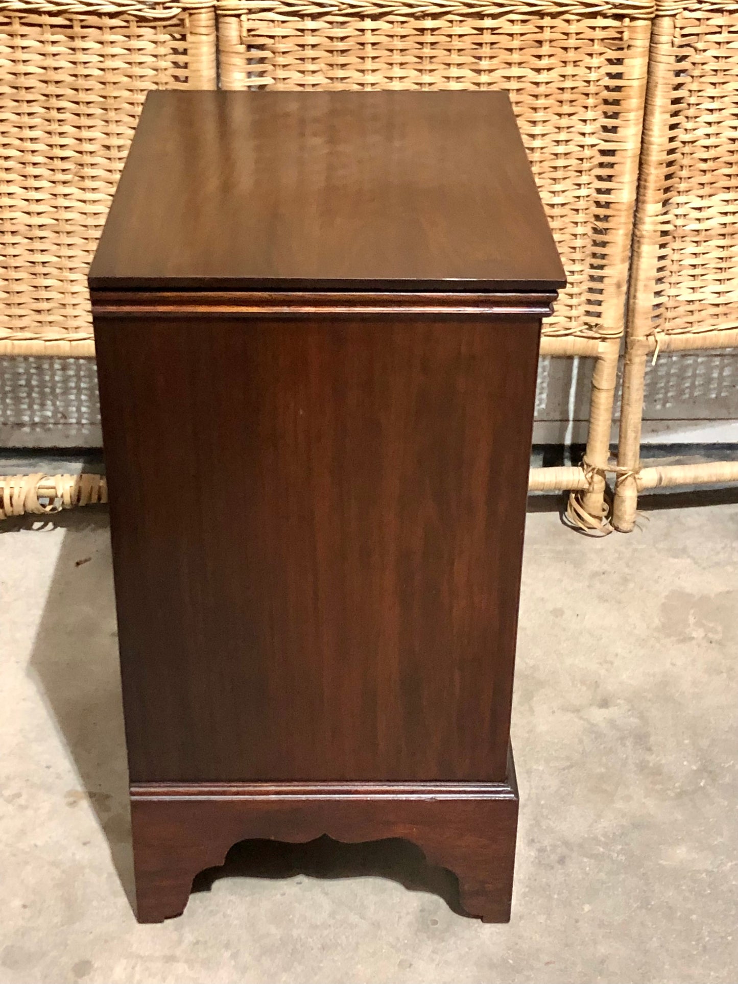 000689.... Handsome Antique Dwarf Music Cabinet / Small Music Ches