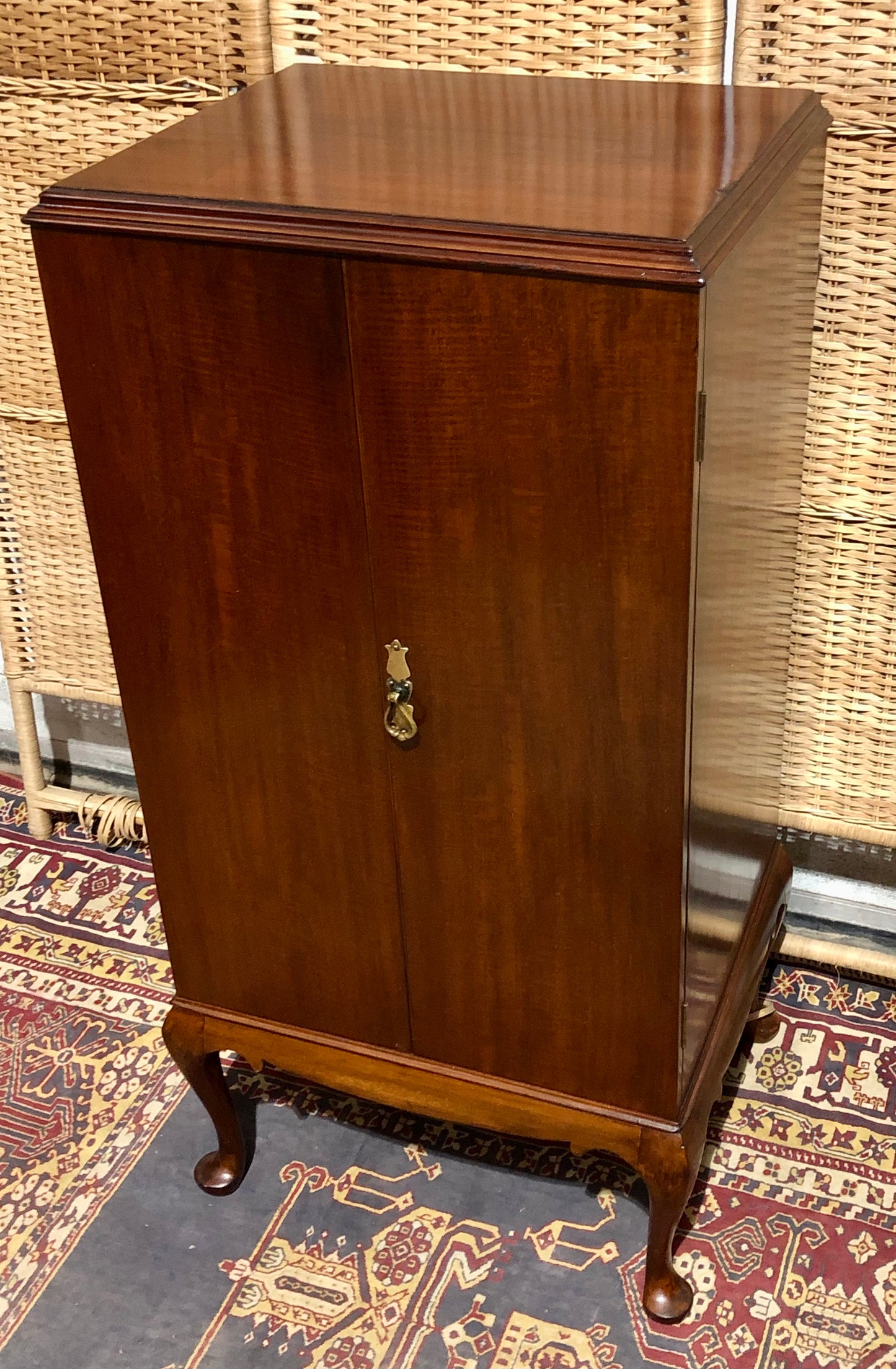 000680....Handsome Edwardian Mahogany Music / Filing Cabinet ( sold )