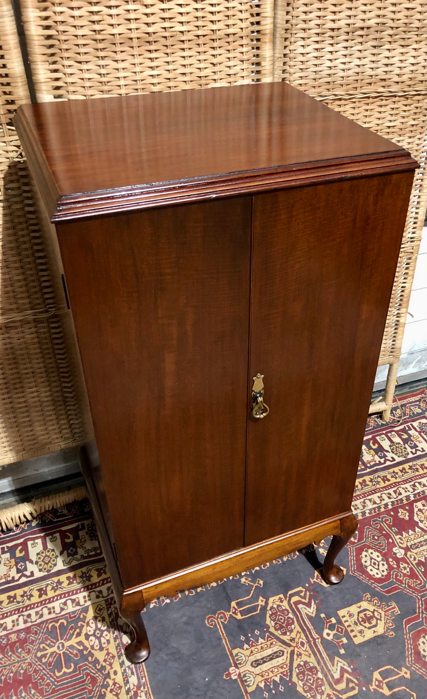 000680....Handsome Edwardian Mahogany Music / Filing Cabinet ( sold )
