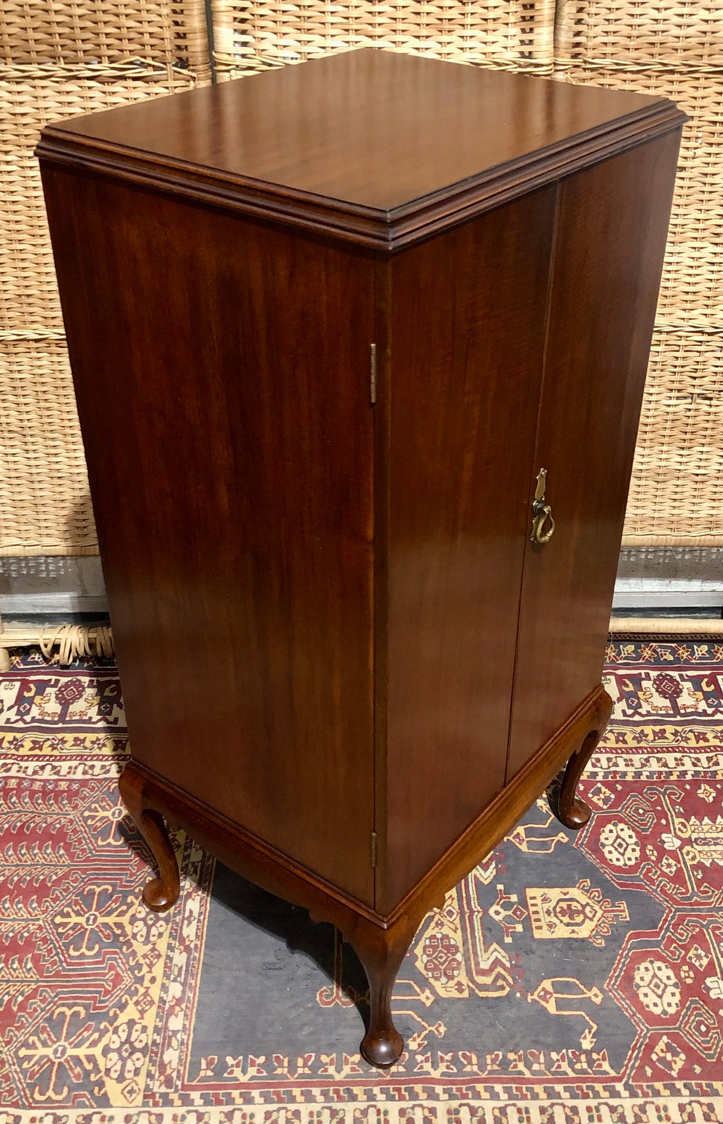 000680....Handsome Edwardian Mahogany Music / Filing Cabinet ( sold )