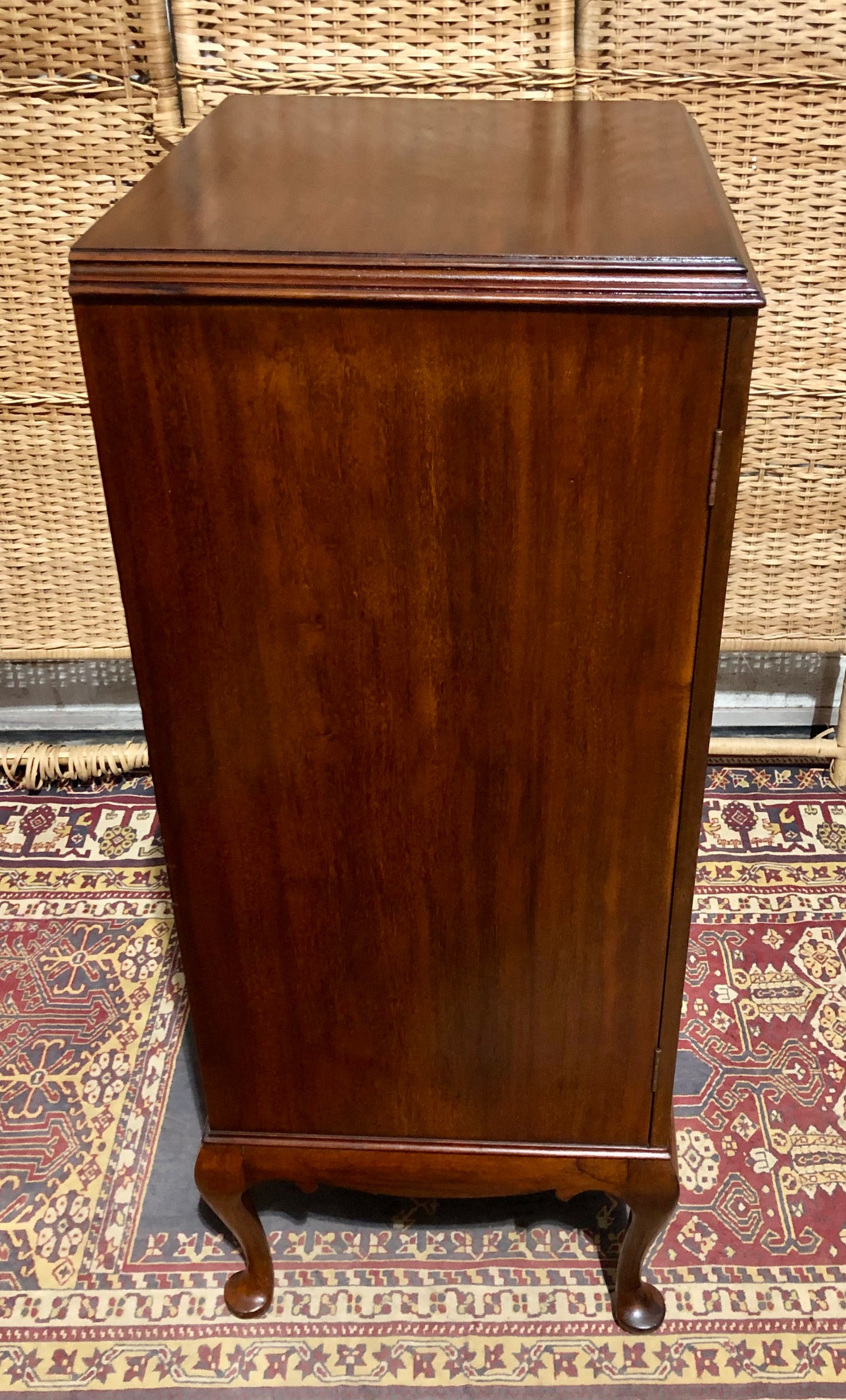000680....Handsome Edwardian Mahogany Music / Filing Cabinet ( sold )