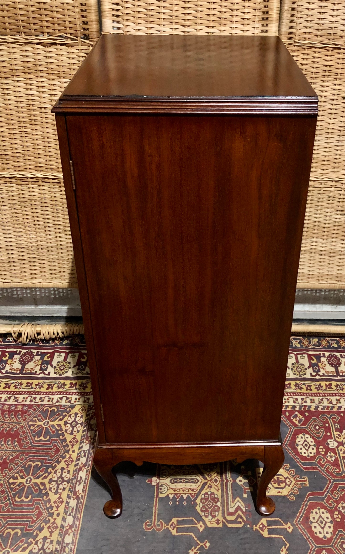 000680....Handsome Edwardian Mahogany Music / Filing Cabinet ( sold )
