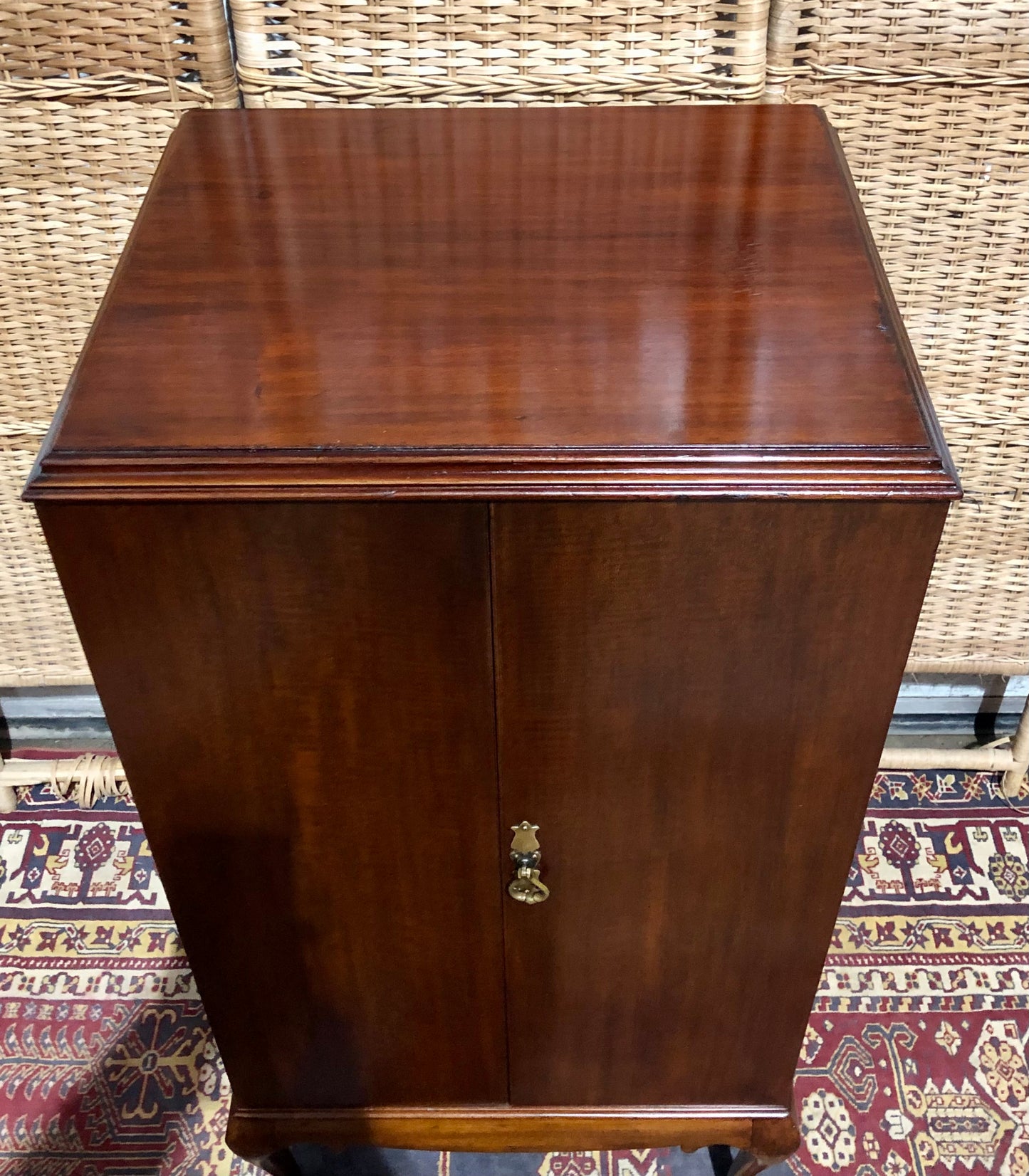000680....Handsome Edwardian Mahogany Music / Filing Cabinet ( sold )