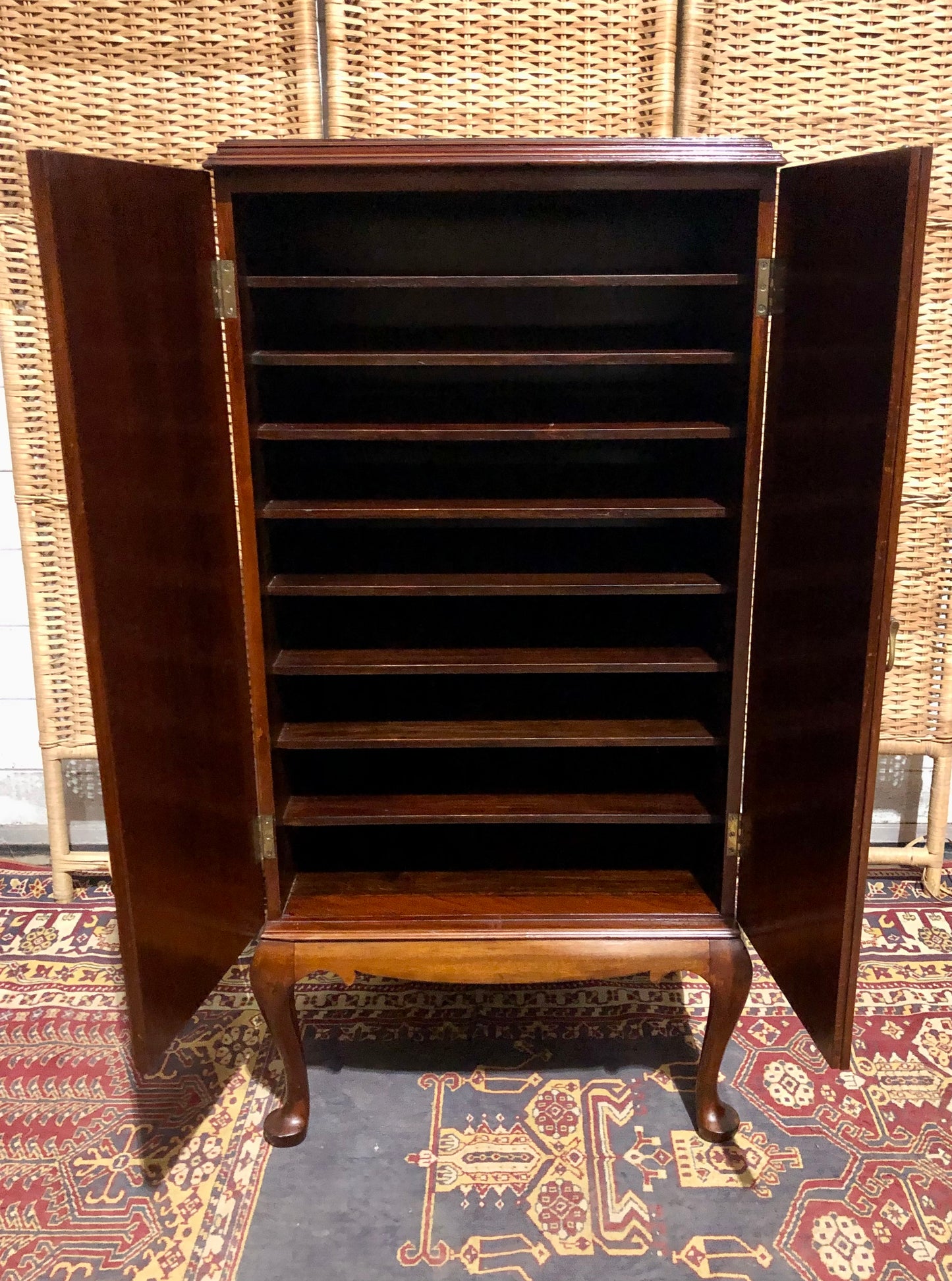000680....Handsome Edwardian Mahogany Music / Filing Cabinet ( sold )