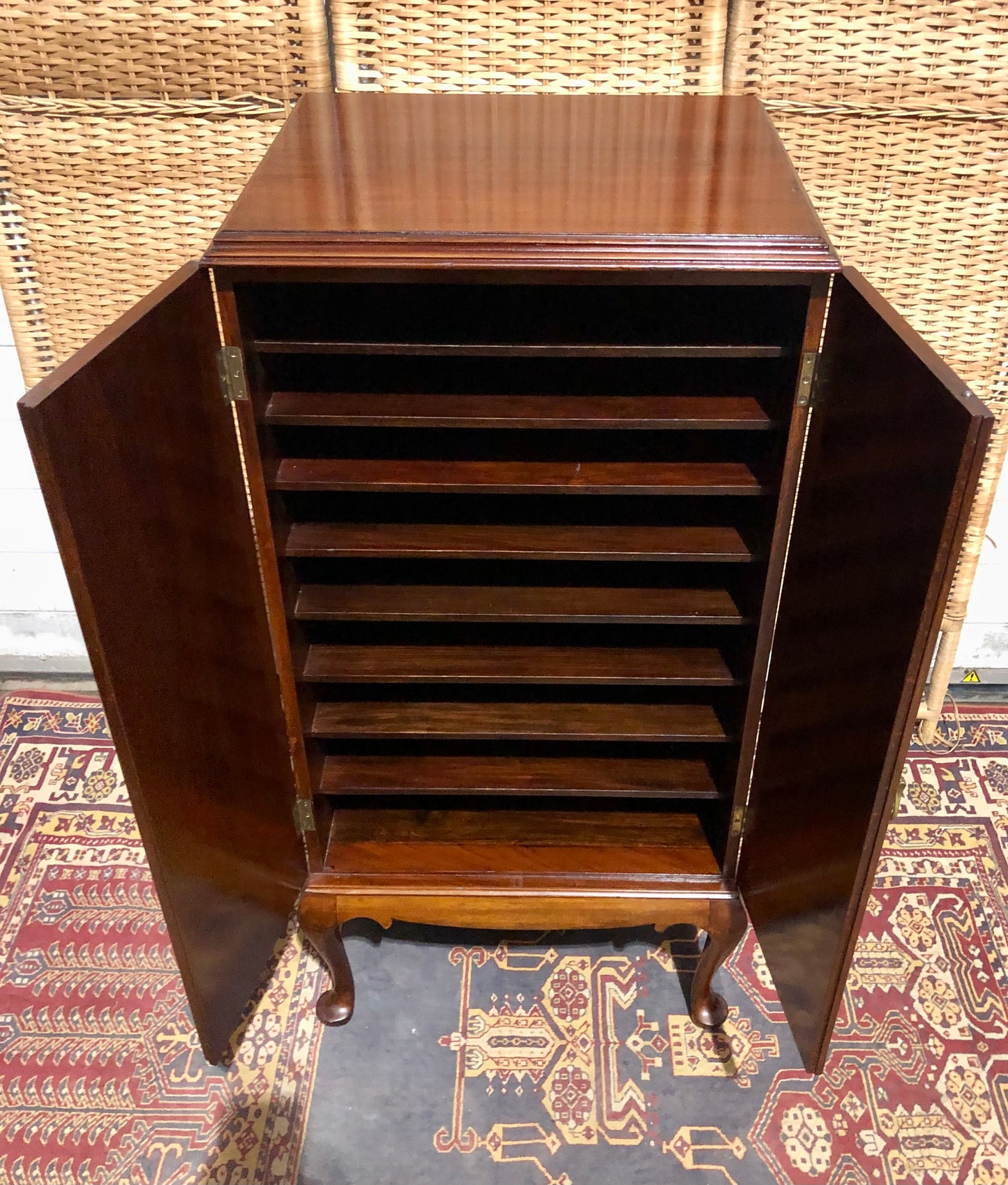 000680....Handsome Edwardian Mahogany Music / Filing Cabinet ( sold )