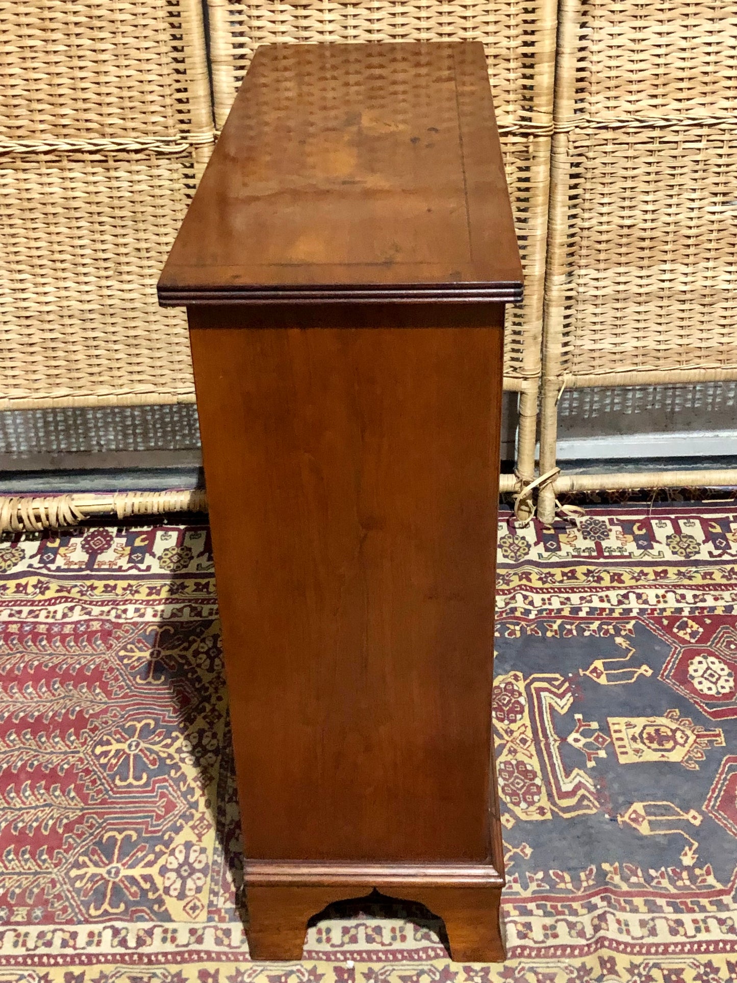 000677....Handsome Vintage Yew Bookcase ( sold )