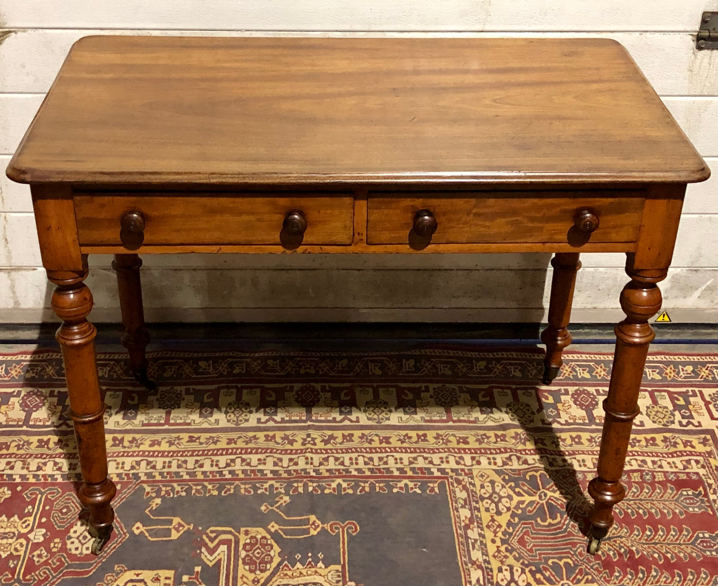 000674....Handsome Antique Mahogany Hall Or Writing Table