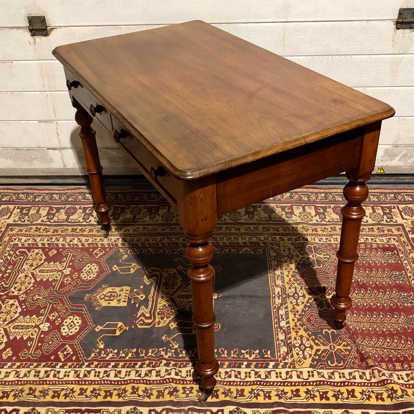 000674....Handsome Antique Mahogany Hall Or Writing Table