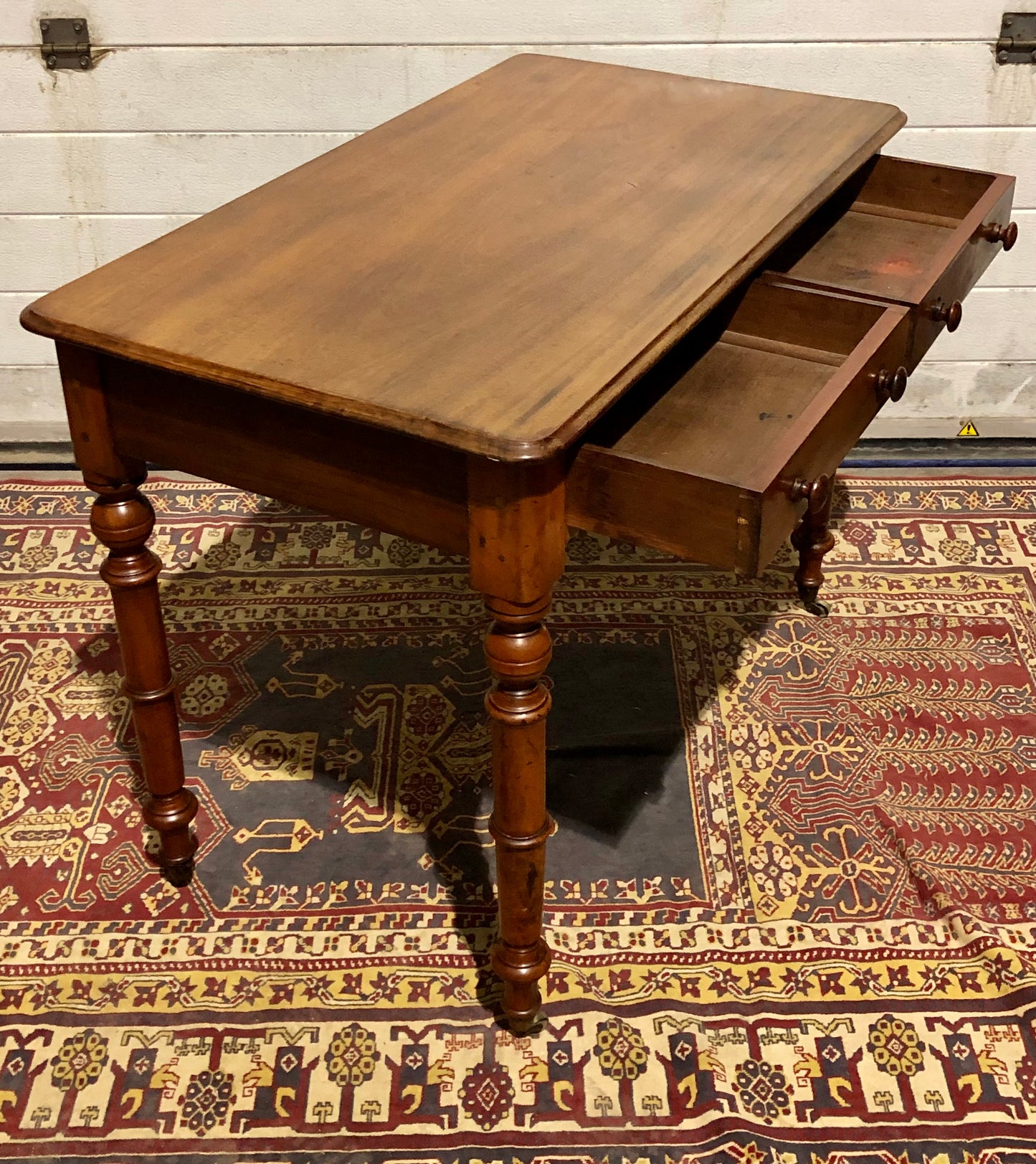 000674....Handsome Antique Mahogany Hall Or Writing Table