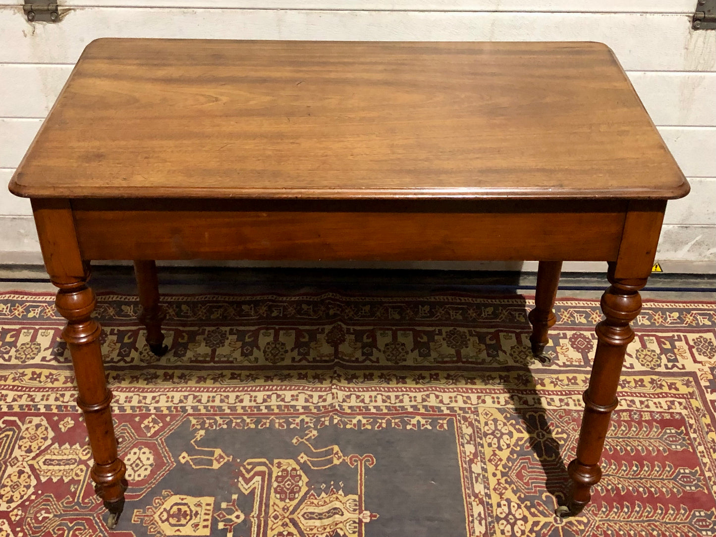 000674....Handsome Antique Mahogany Hall Or Writing Table