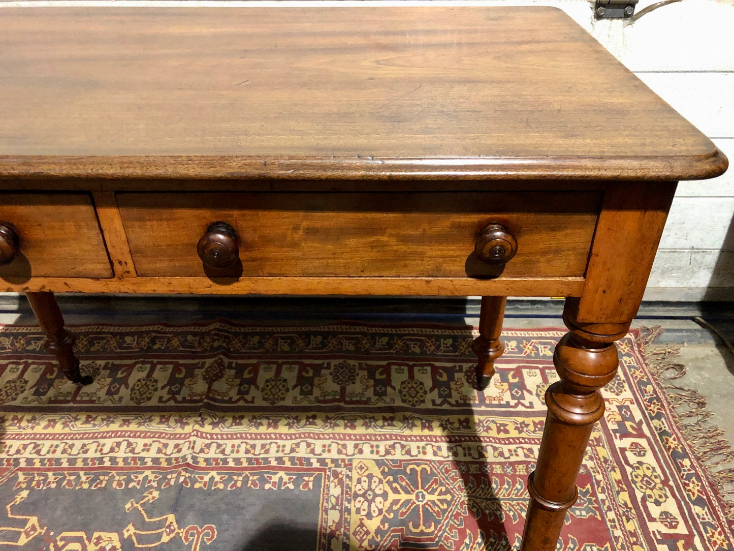 000674....Handsome Antique Mahogany Hall Or Writing Table