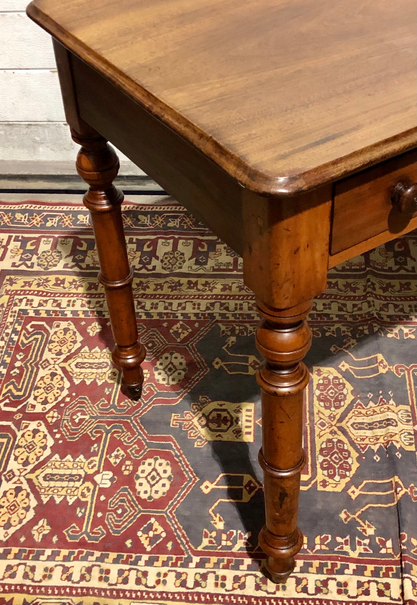 000674....Handsome Antique Mahogany Hall Or Writing Table