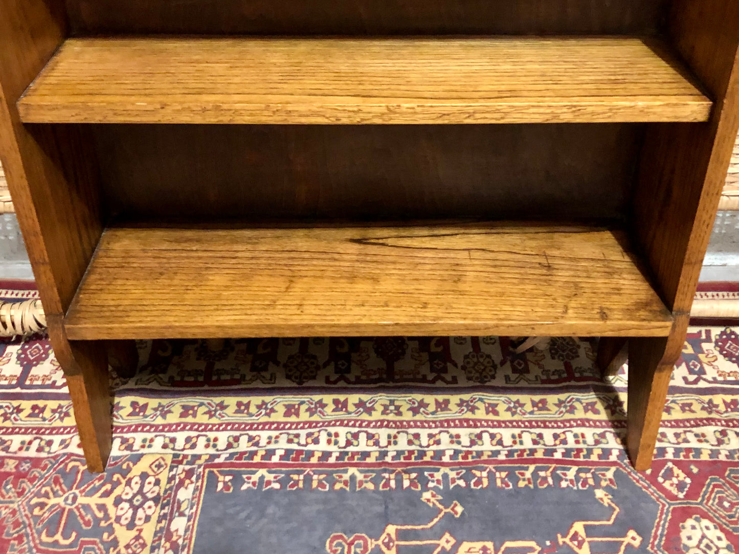 000669....Handsome Arts And Crafts Solid Oak Bookcase ( sold )