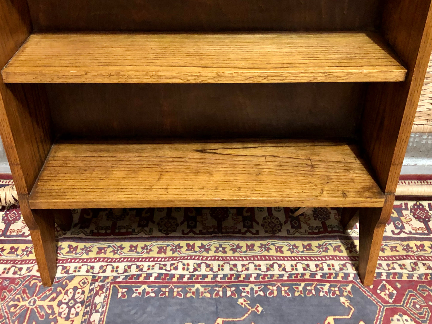 000669....Handsome Arts And Crafts Solid Oak Bookcase ( sold )