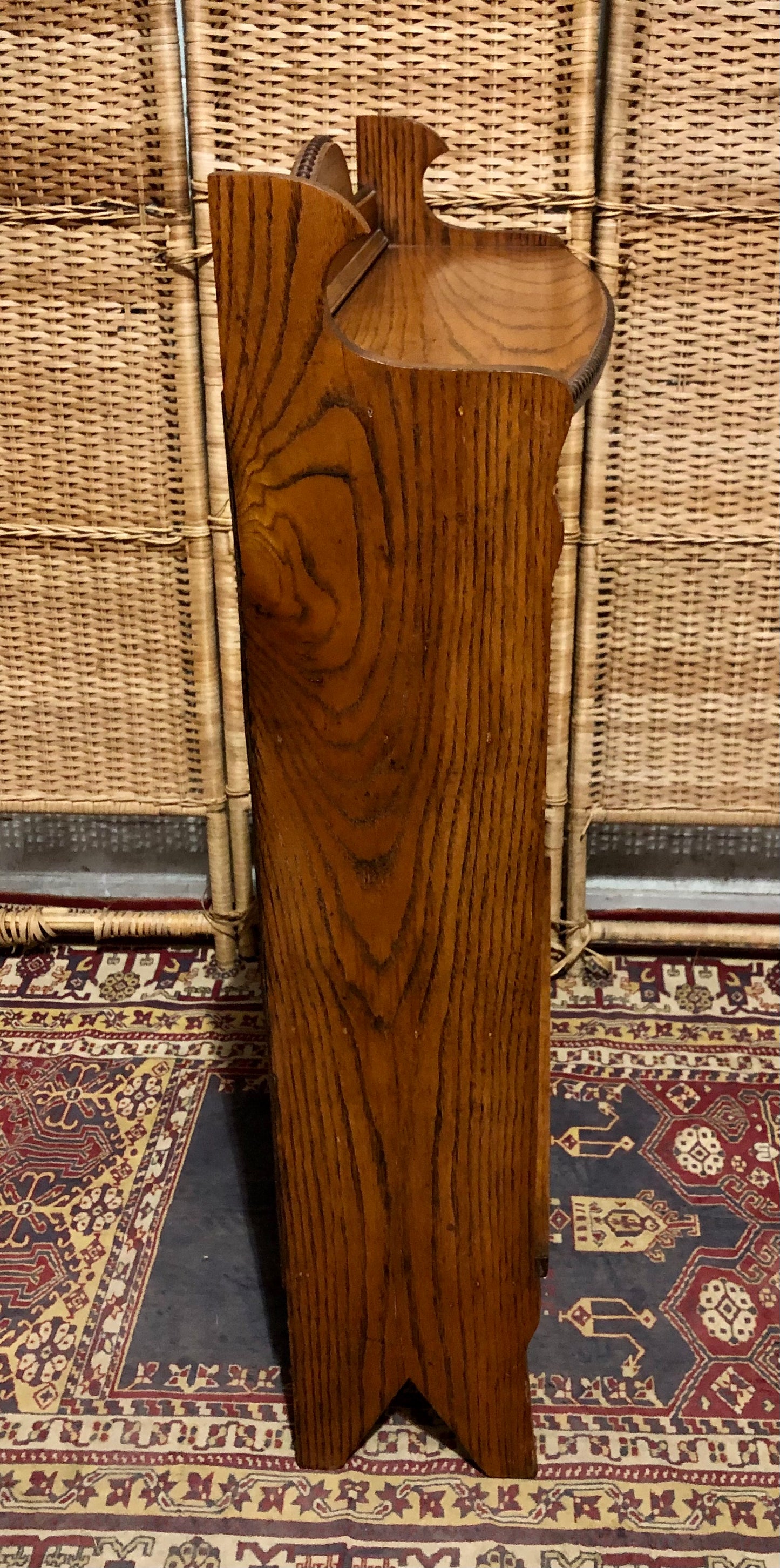 000669....Handsome Arts And Crafts Solid Oak Bookcase ( sold )