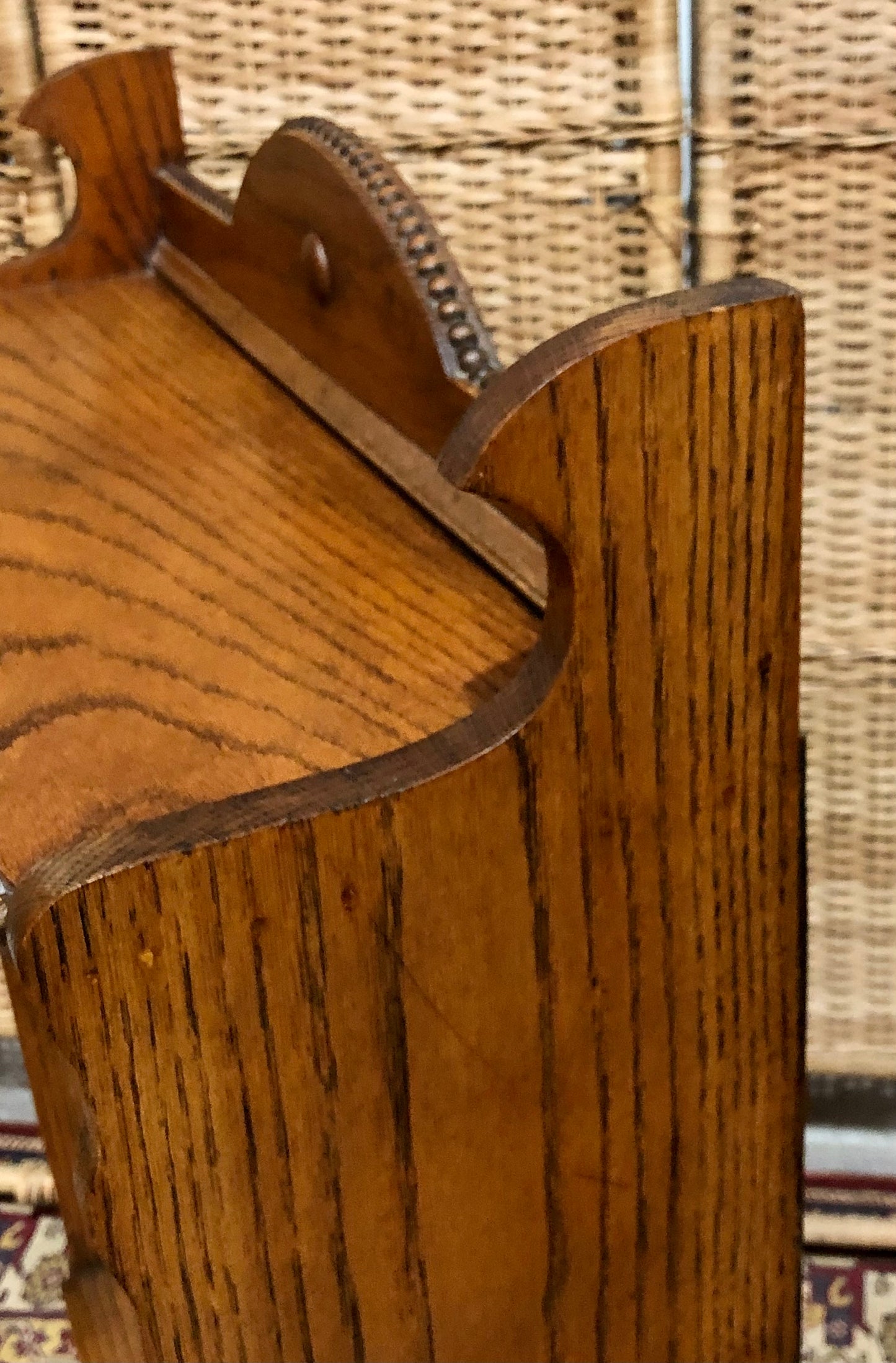 000669....Handsome Arts And Crafts Solid Oak Bookcase ( sold )