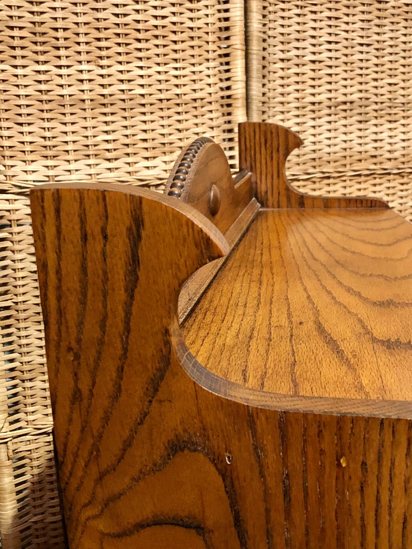 000669....Handsome Arts And Crafts Solid Oak Bookcase ( sold )
