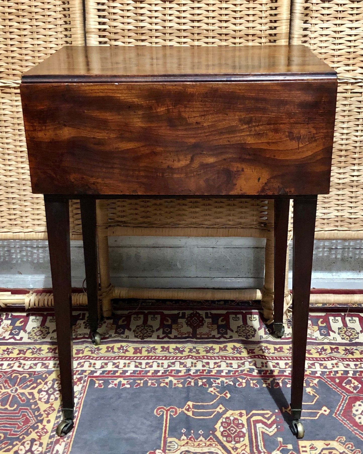 000668....Handsome Rare Georgian Mahogany Bedside / Deception Table ( sold )