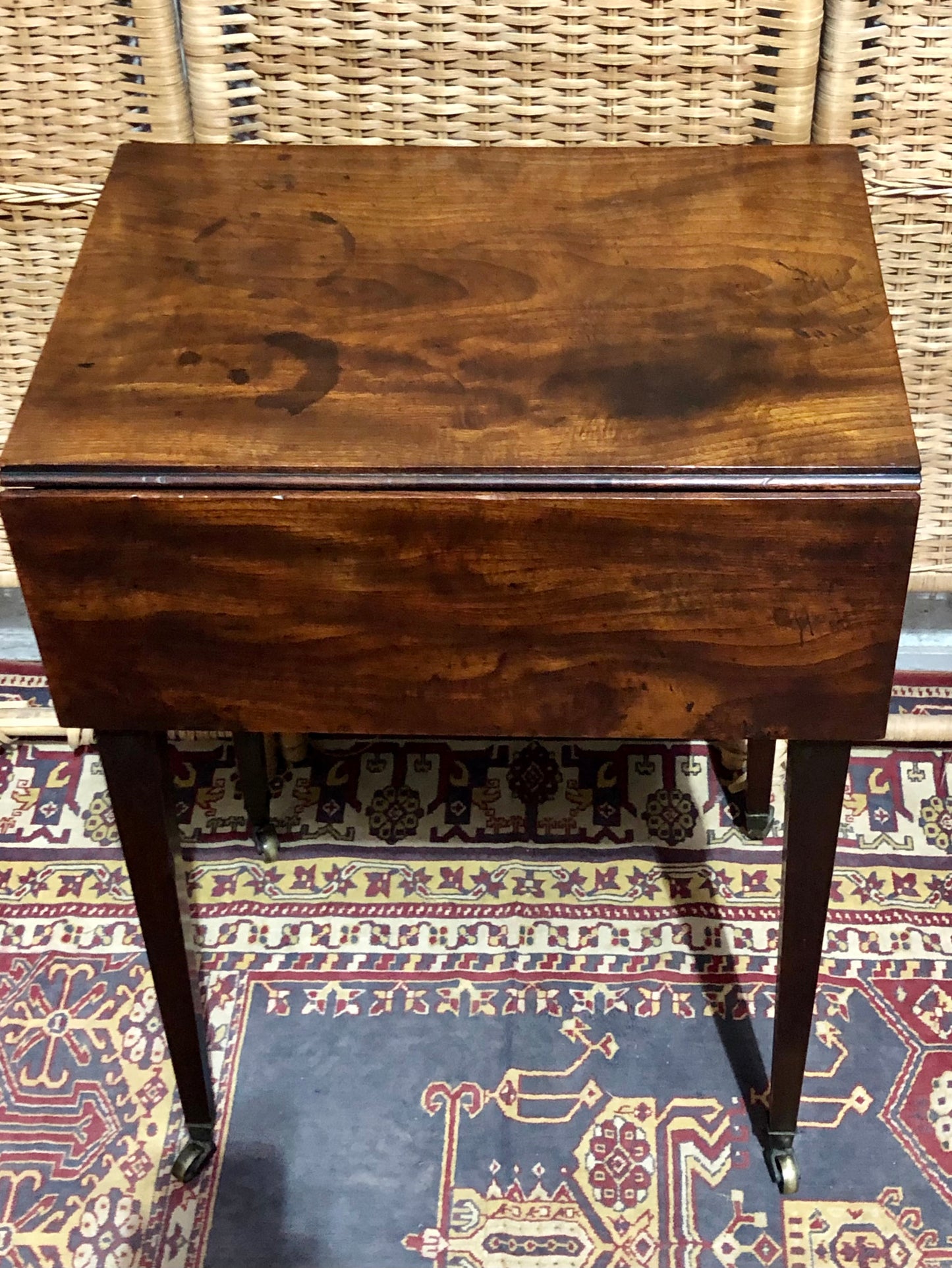 000668....Handsome Rare Georgian Mahogany Bedside / Deception Table ( sold )