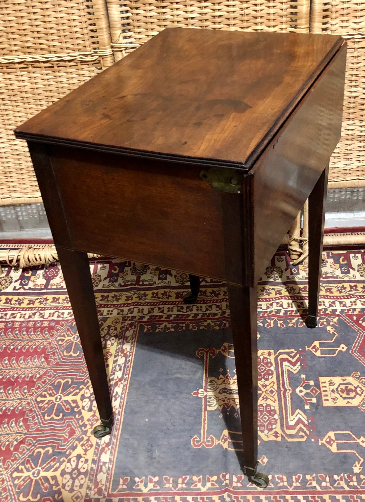 000668....Handsome Rare Georgian Mahogany Bedside / Deception Table ( sold )