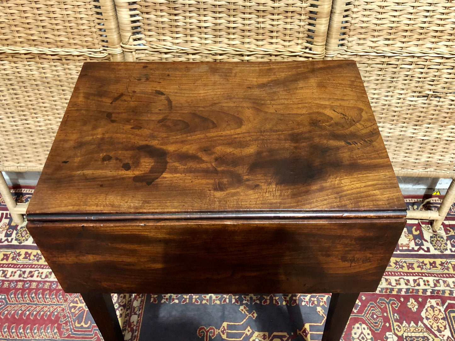 000668....Handsome Rare Georgian Mahogany Bedside / Deception Table ( sold )