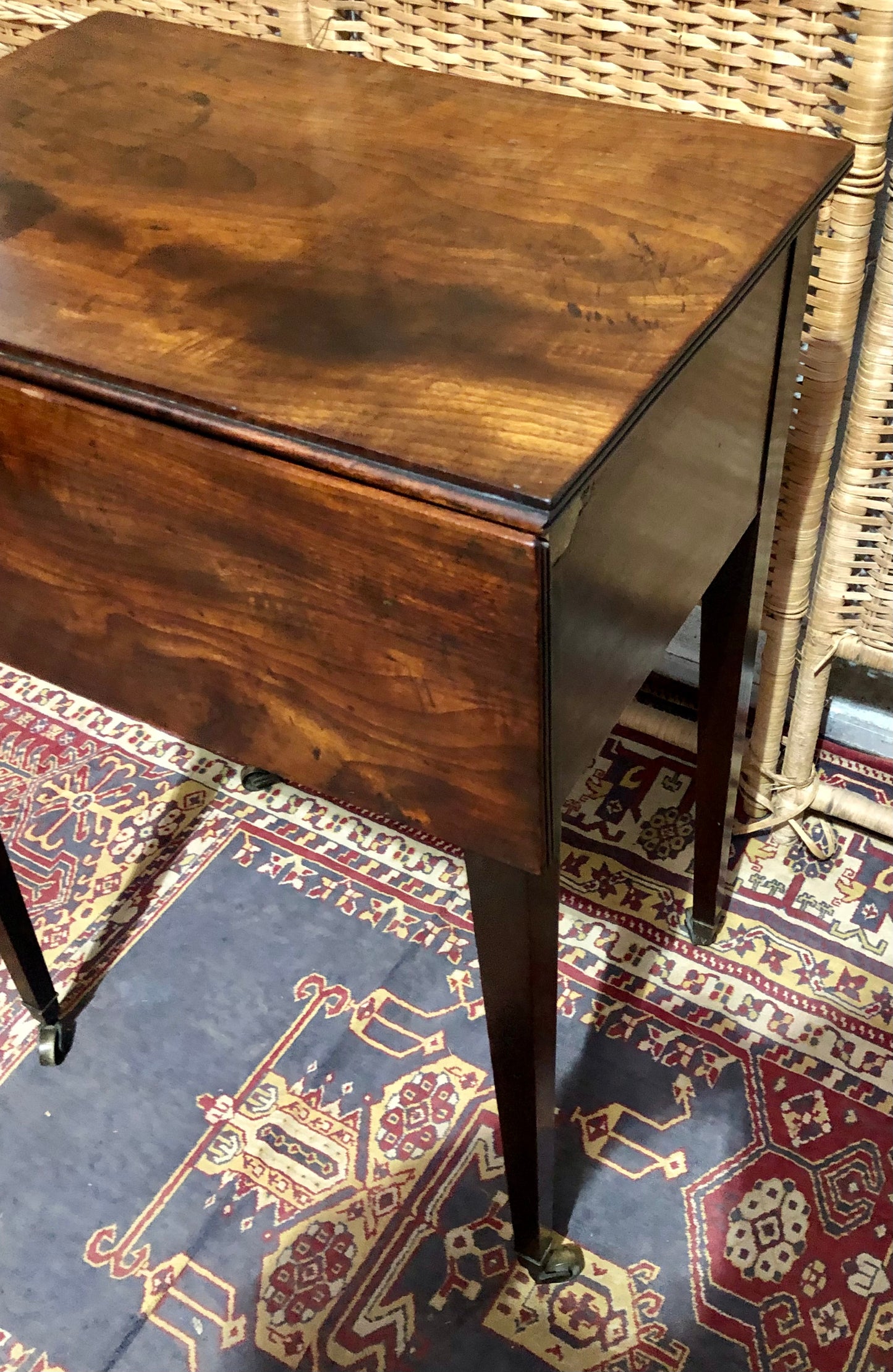 000668....Handsome Rare Georgian Mahogany Bedside / Deception Table ( sold )