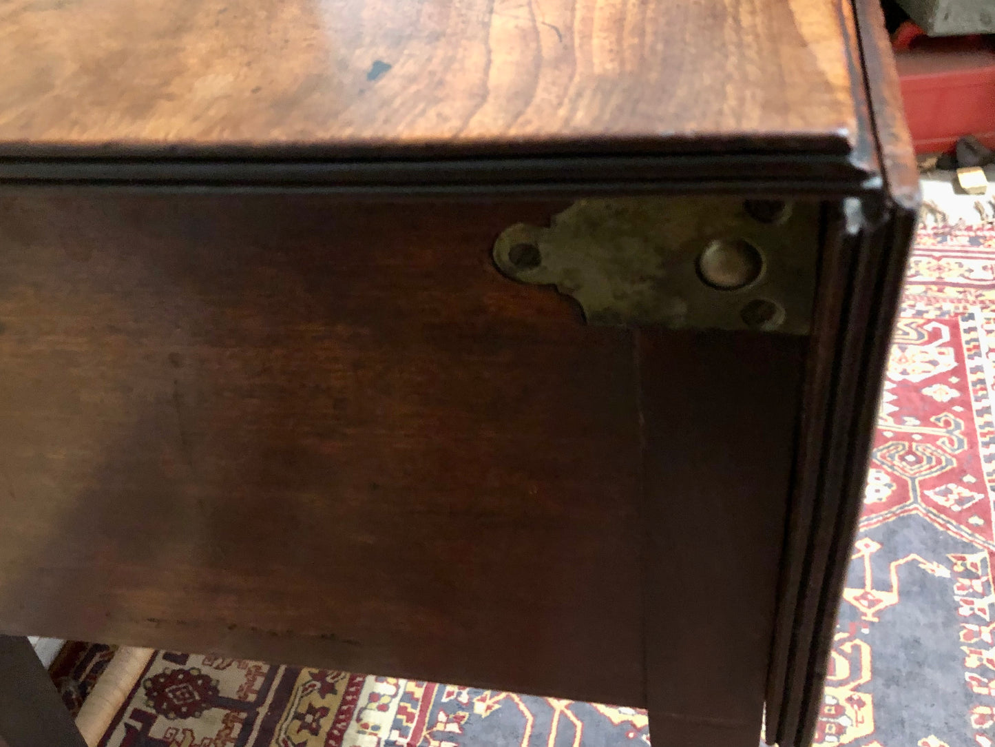 000668....Handsome Rare Georgian Mahogany Bedside / Deception Table ( sold )