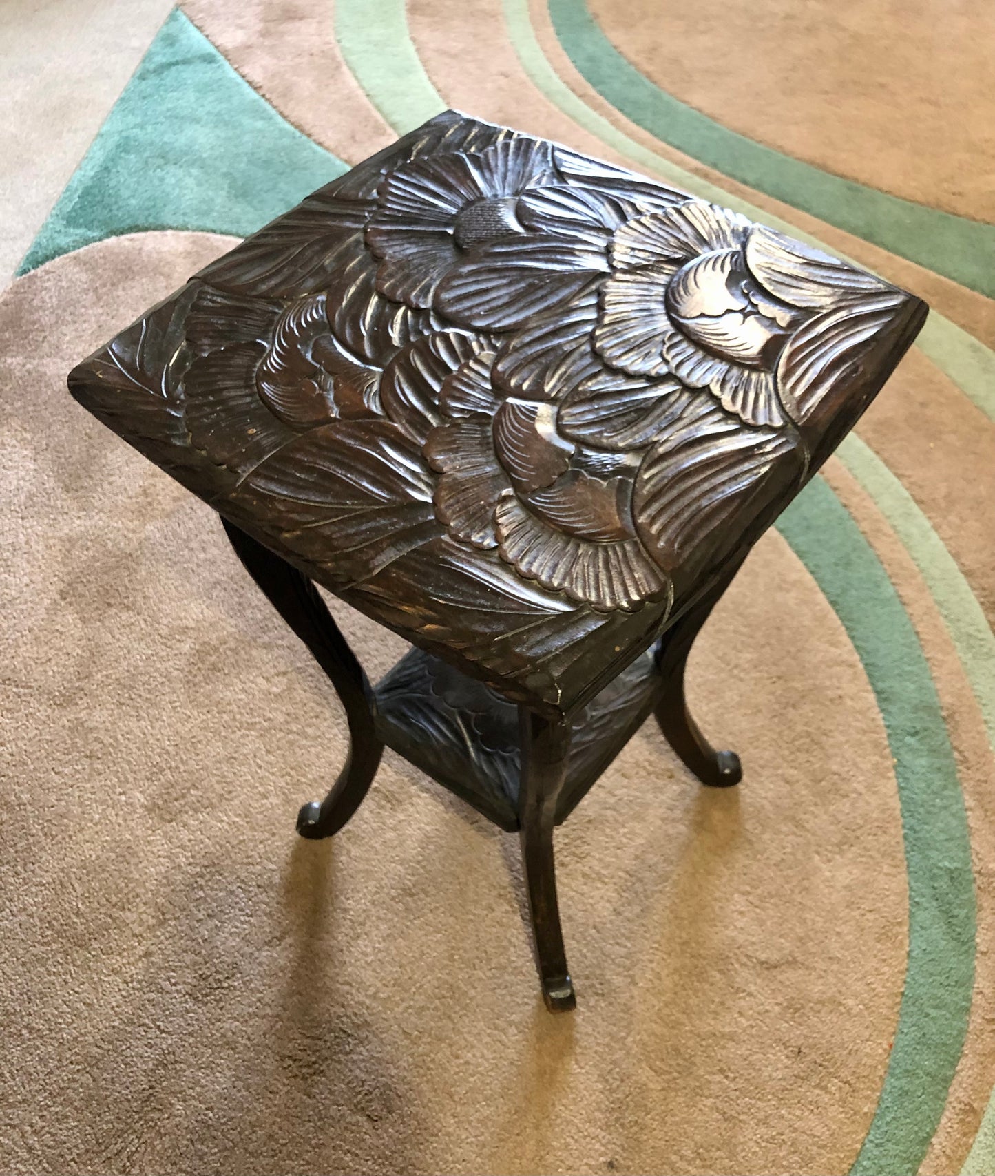 000666....Handsome Liberty's Of London Carved Japanese Table