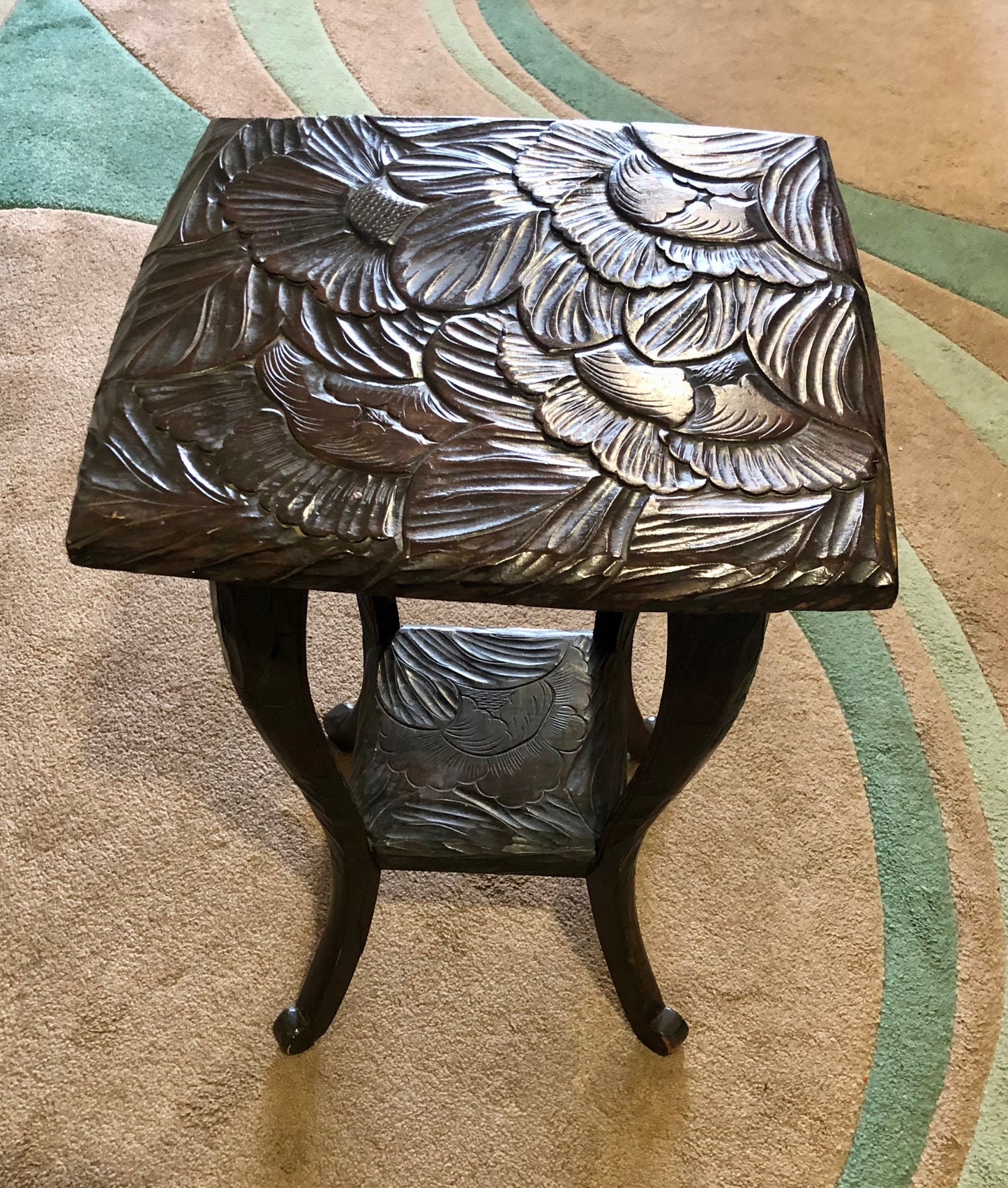 000666....Handsome Liberty's Of London Carved Japanese Table