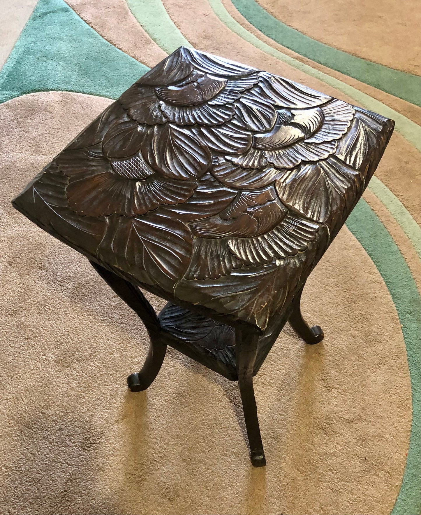 000666....Handsome Liberty's Of London Carved Japanese Table