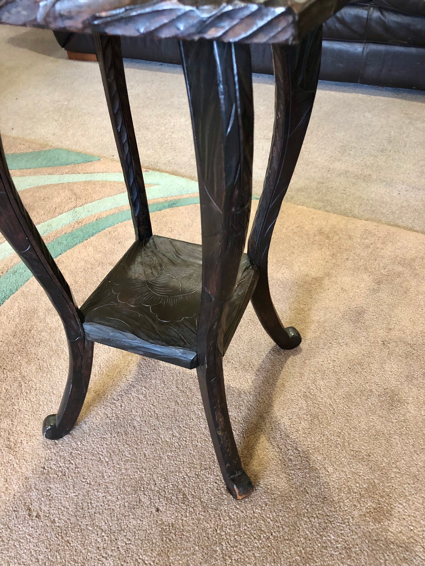 000666....Handsome Liberty's Of London Carved Japanese Table