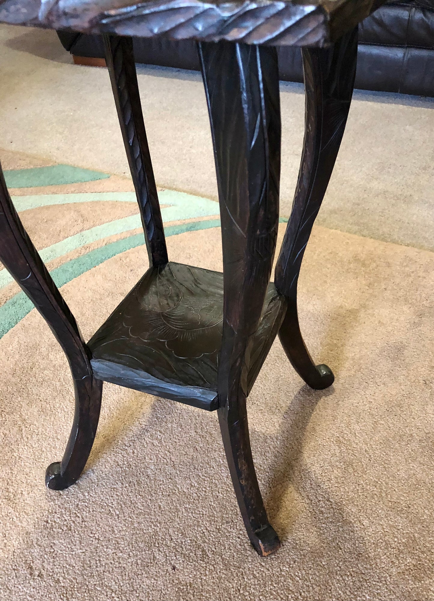 000666....Handsome Liberty's Of London Carved Japanese Table