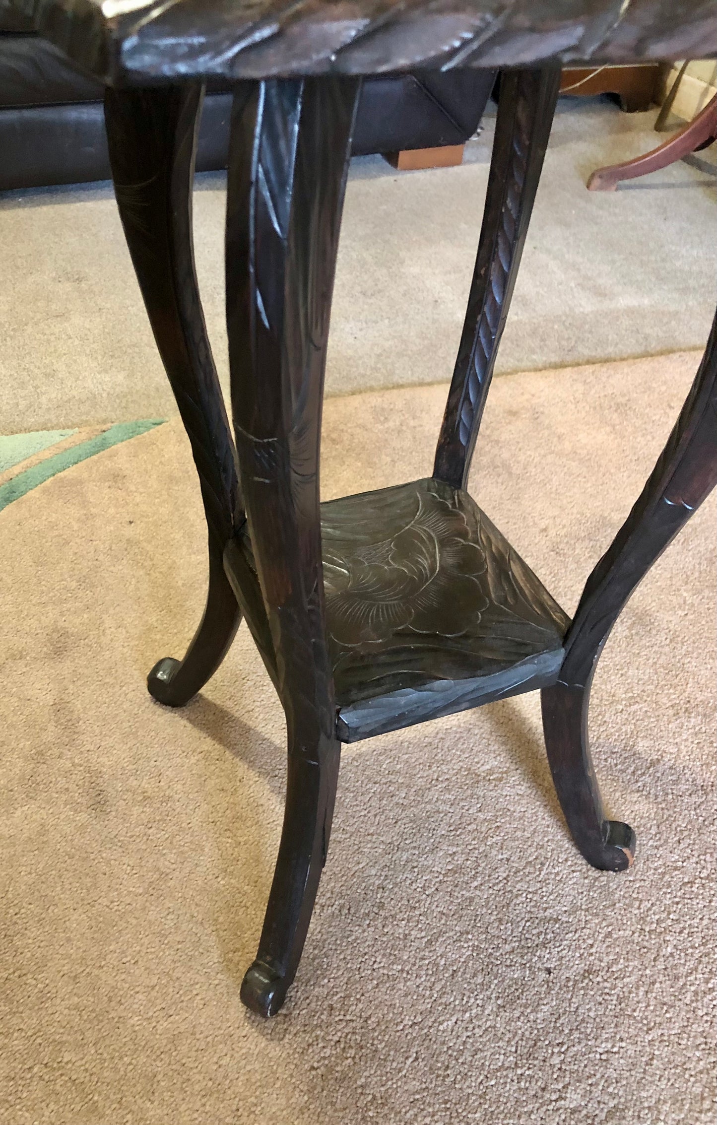 000666....Handsome Liberty's Of London Carved Japanese Table