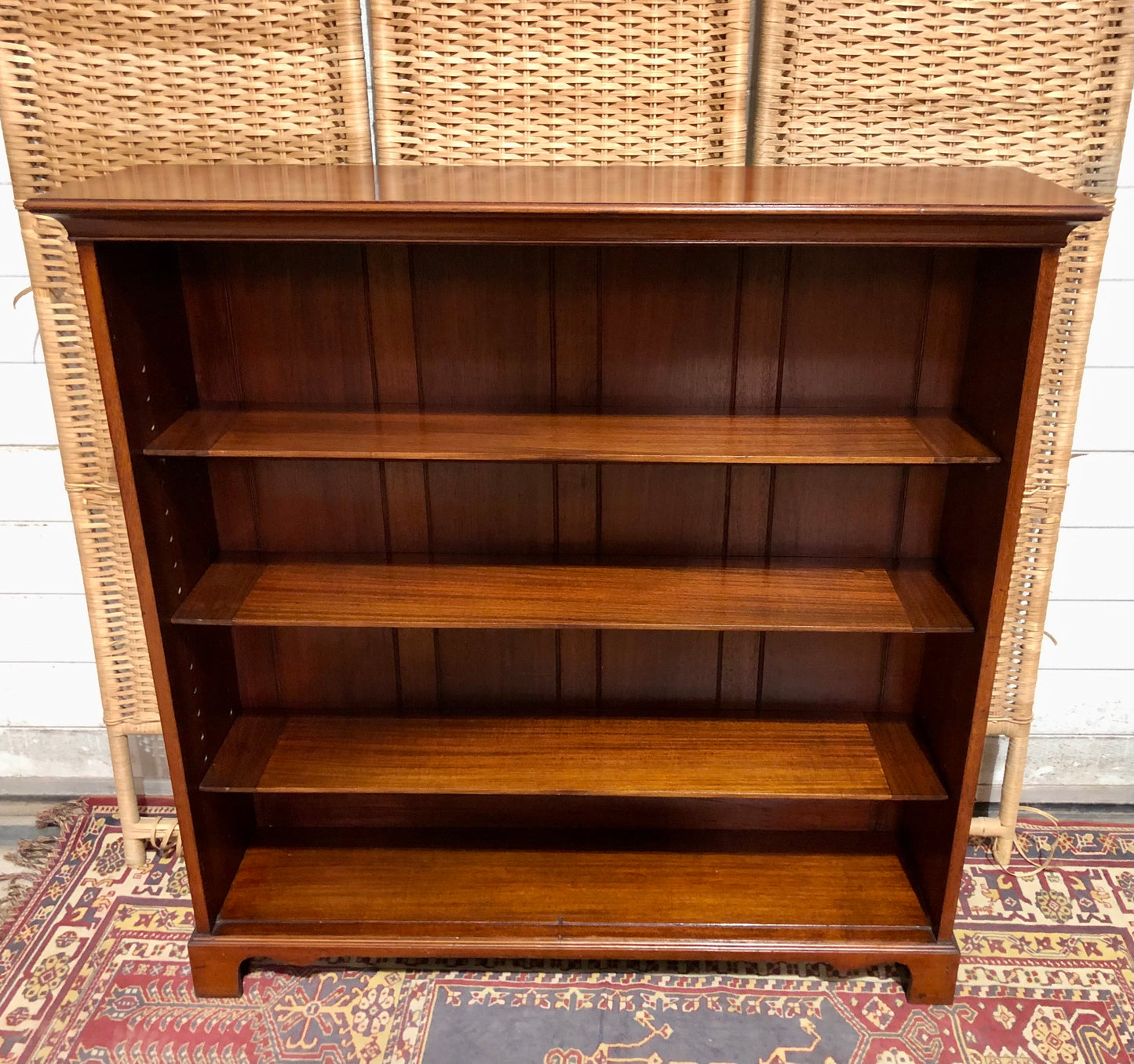 000665....Handsome Antique Walnut Bookcase