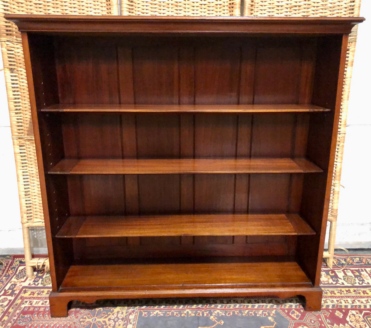 000665....Handsome Antique Walnut Bookcase