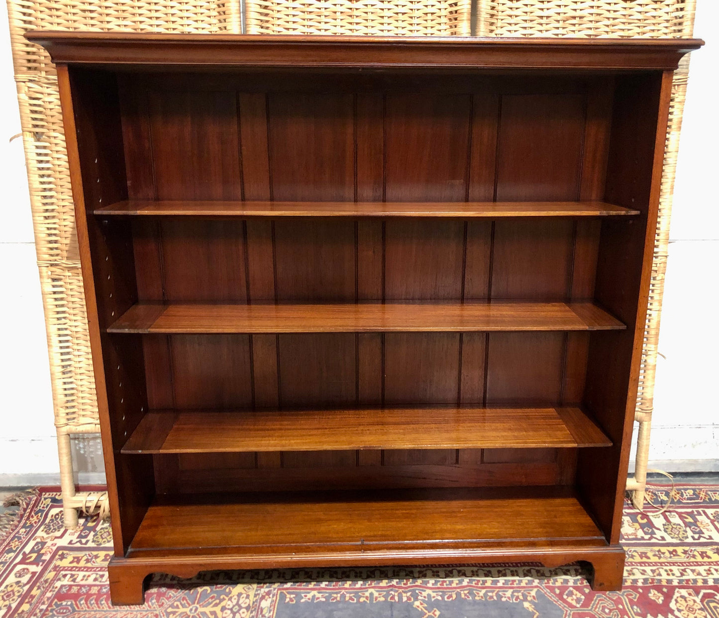 000665....Handsome Antique Walnut Bookcase