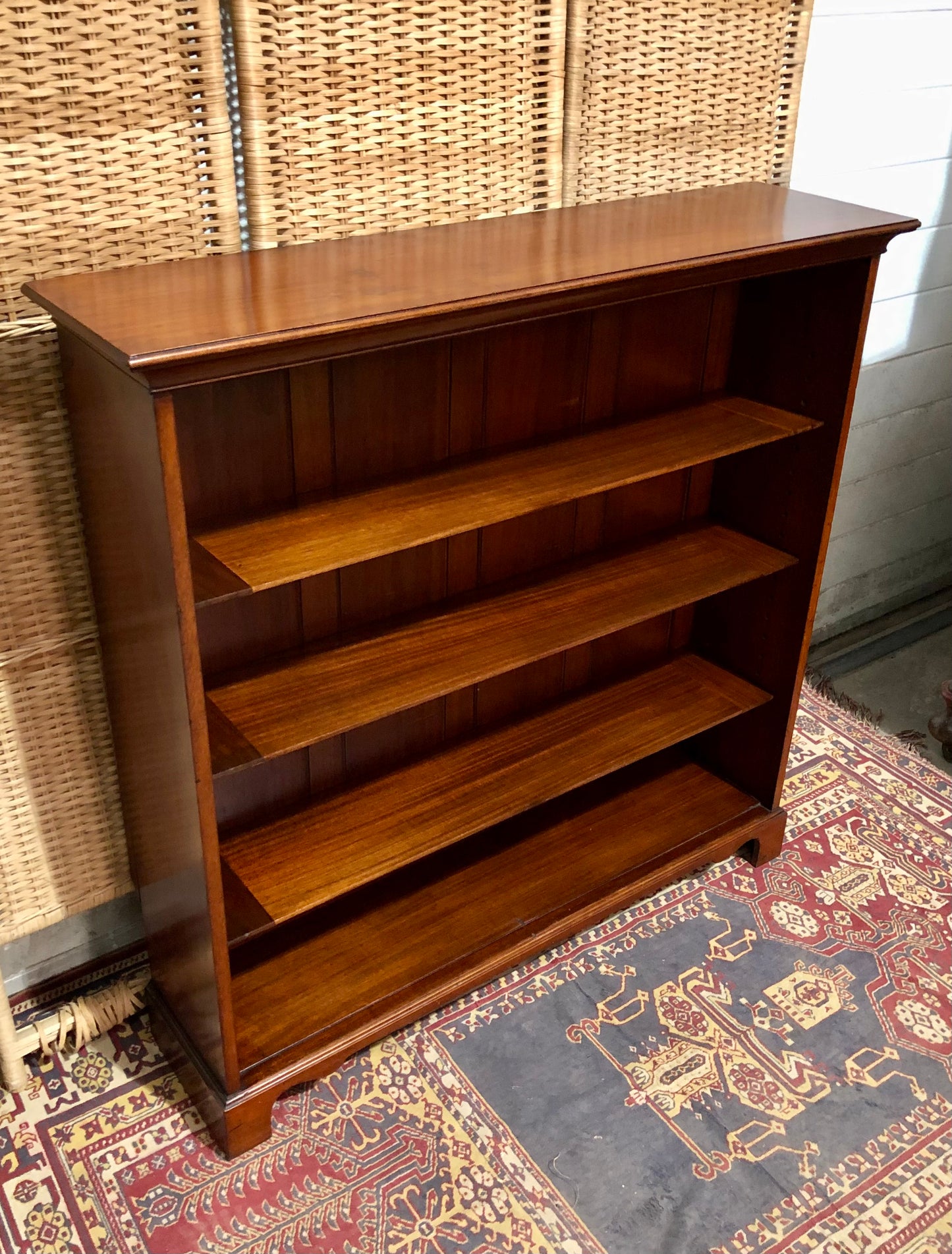 000665....Handsome Antique Walnut Bookcase
