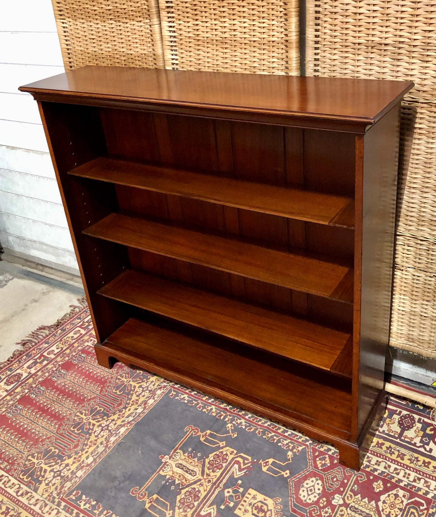 000665....Handsome Antique Walnut Bookcase