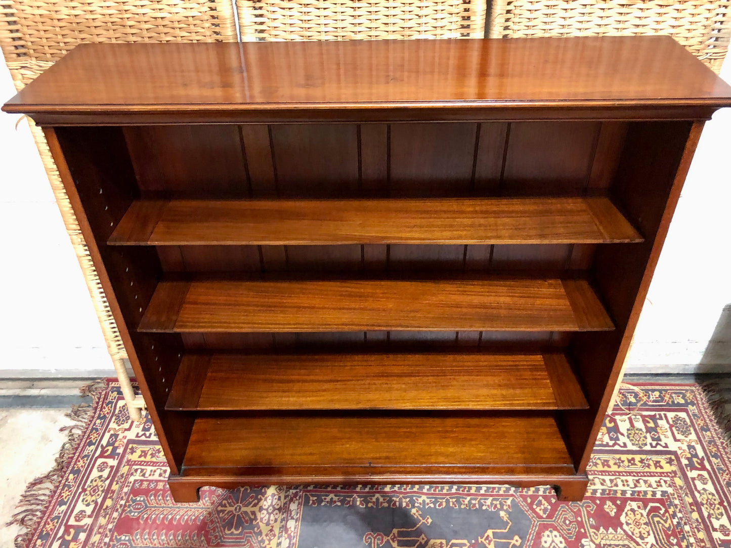 000665....Handsome Antique Walnut Bookcase
