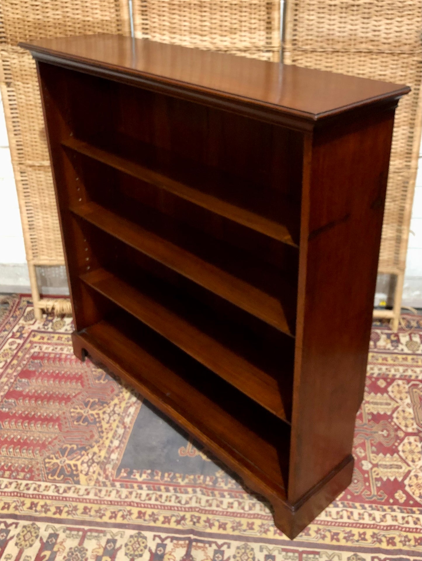 000665....Handsome Antique Walnut Bookcase