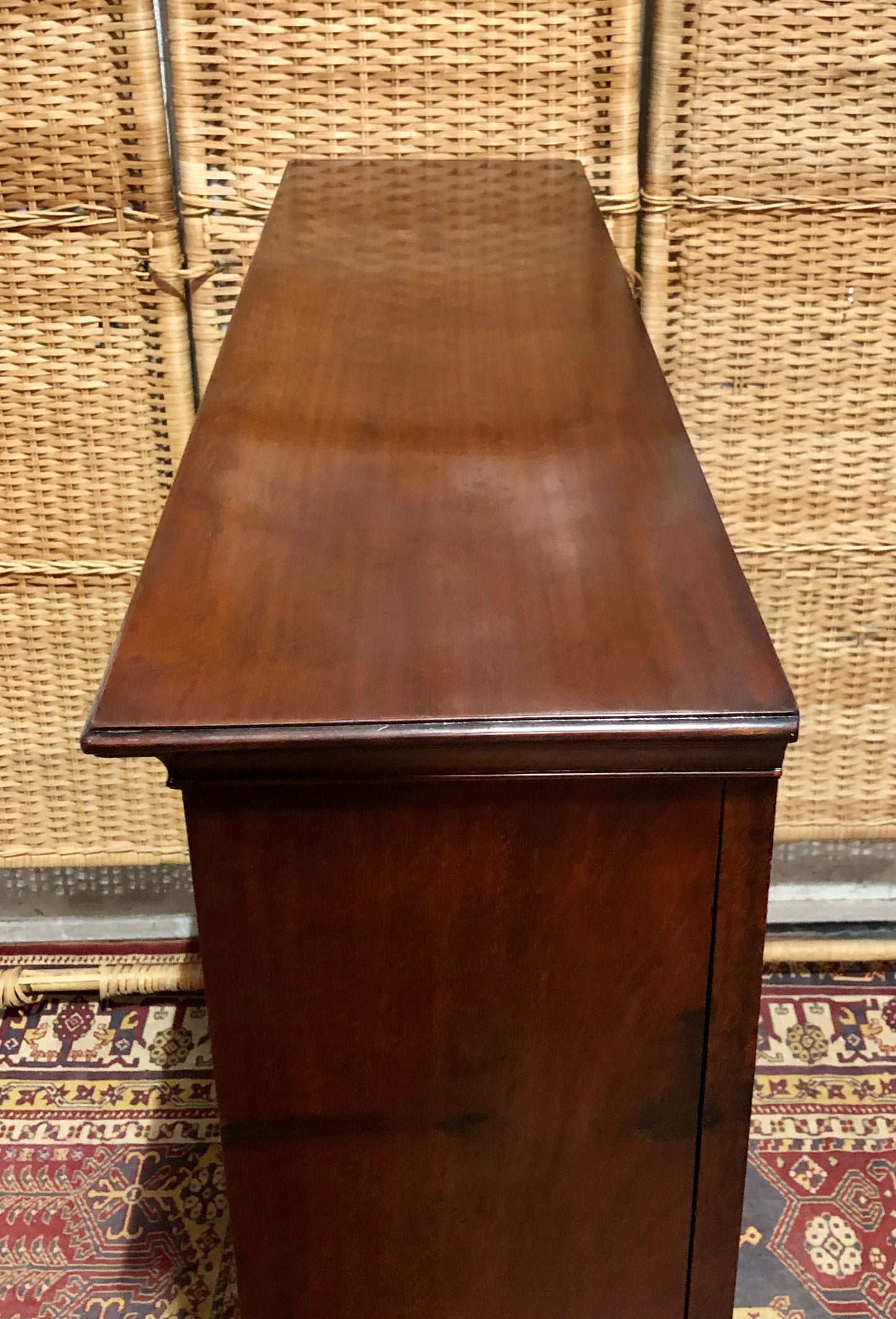 000665....Handsome Antique Walnut Bookcase