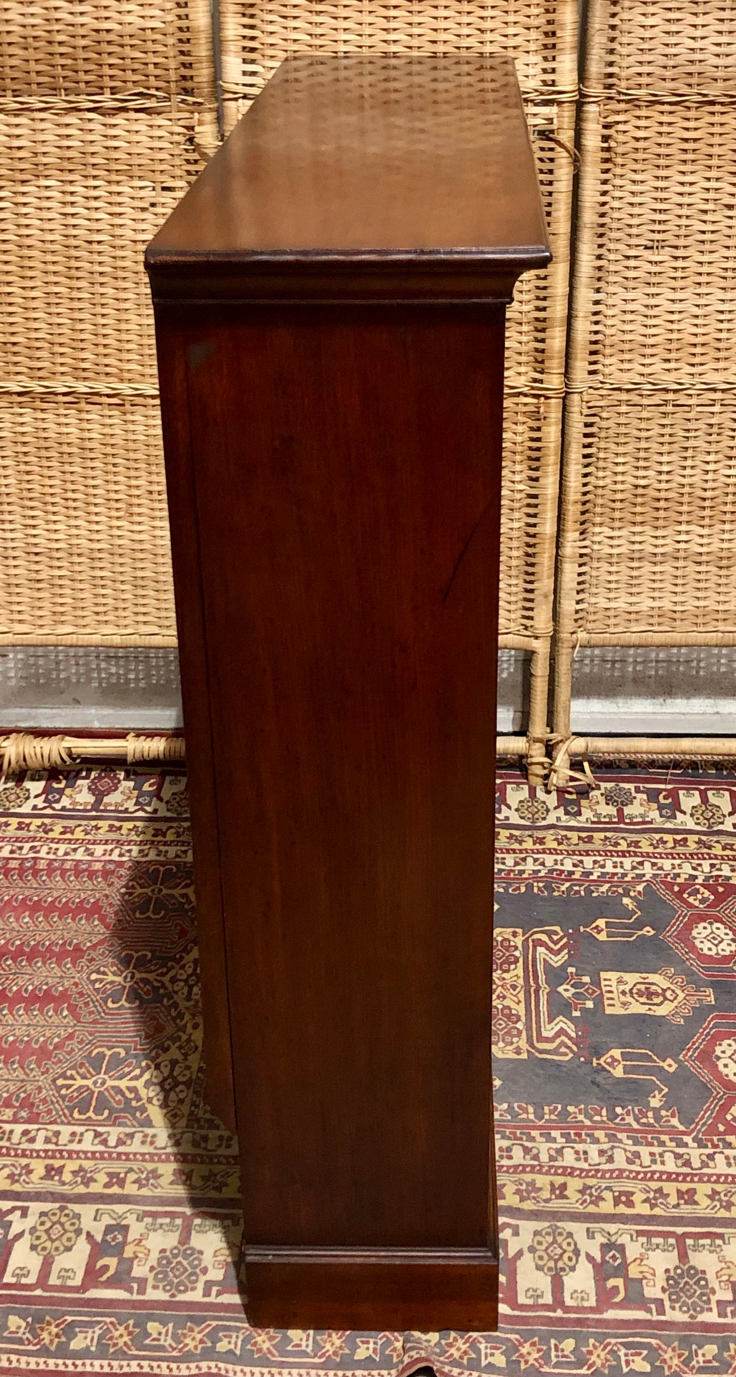 000665....Handsome Antique Walnut Bookcase