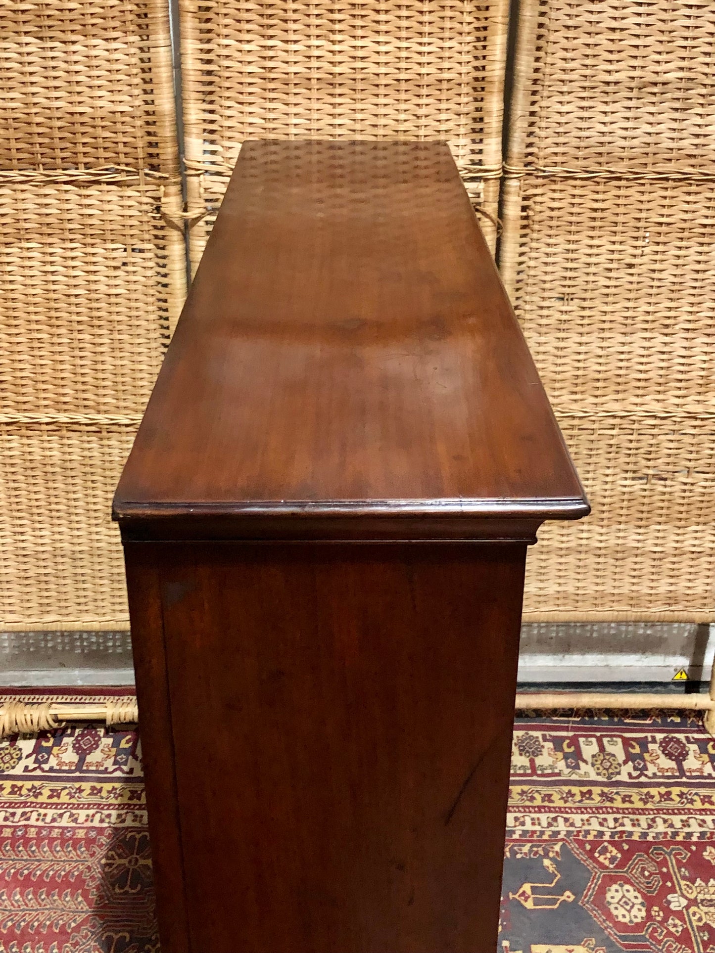 000665....Handsome Antique Walnut Bookcase