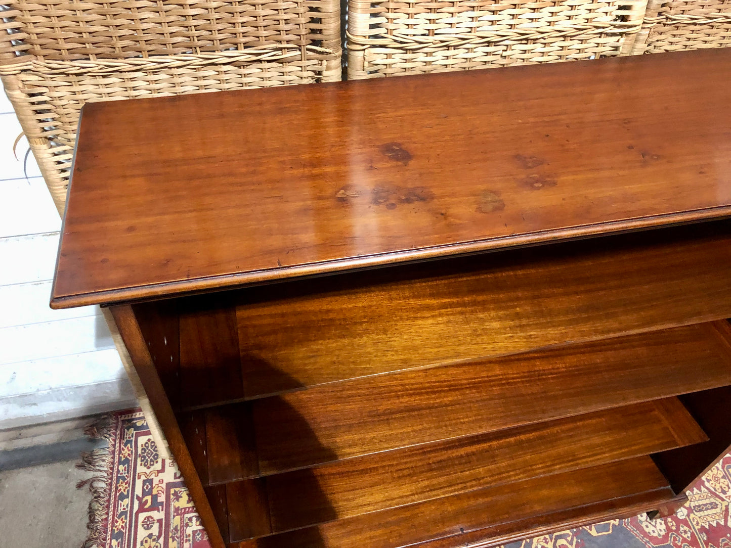 000665....Handsome Antique Walnut Bookcase