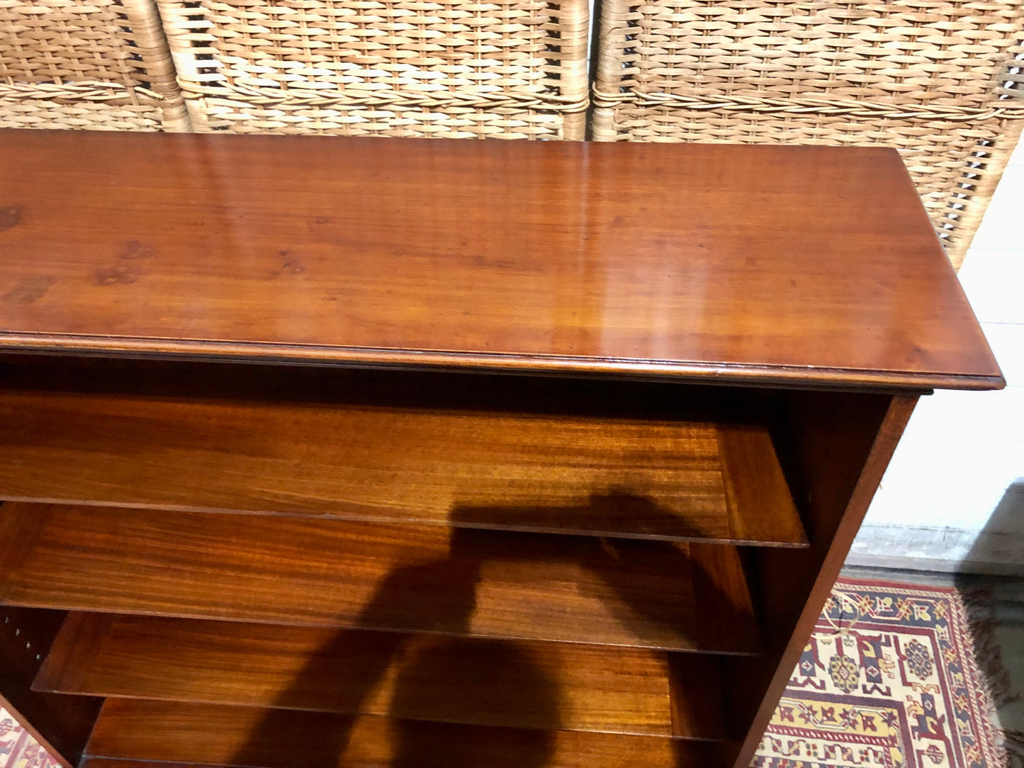 000665....Handsome Antique Walnut Bookcase