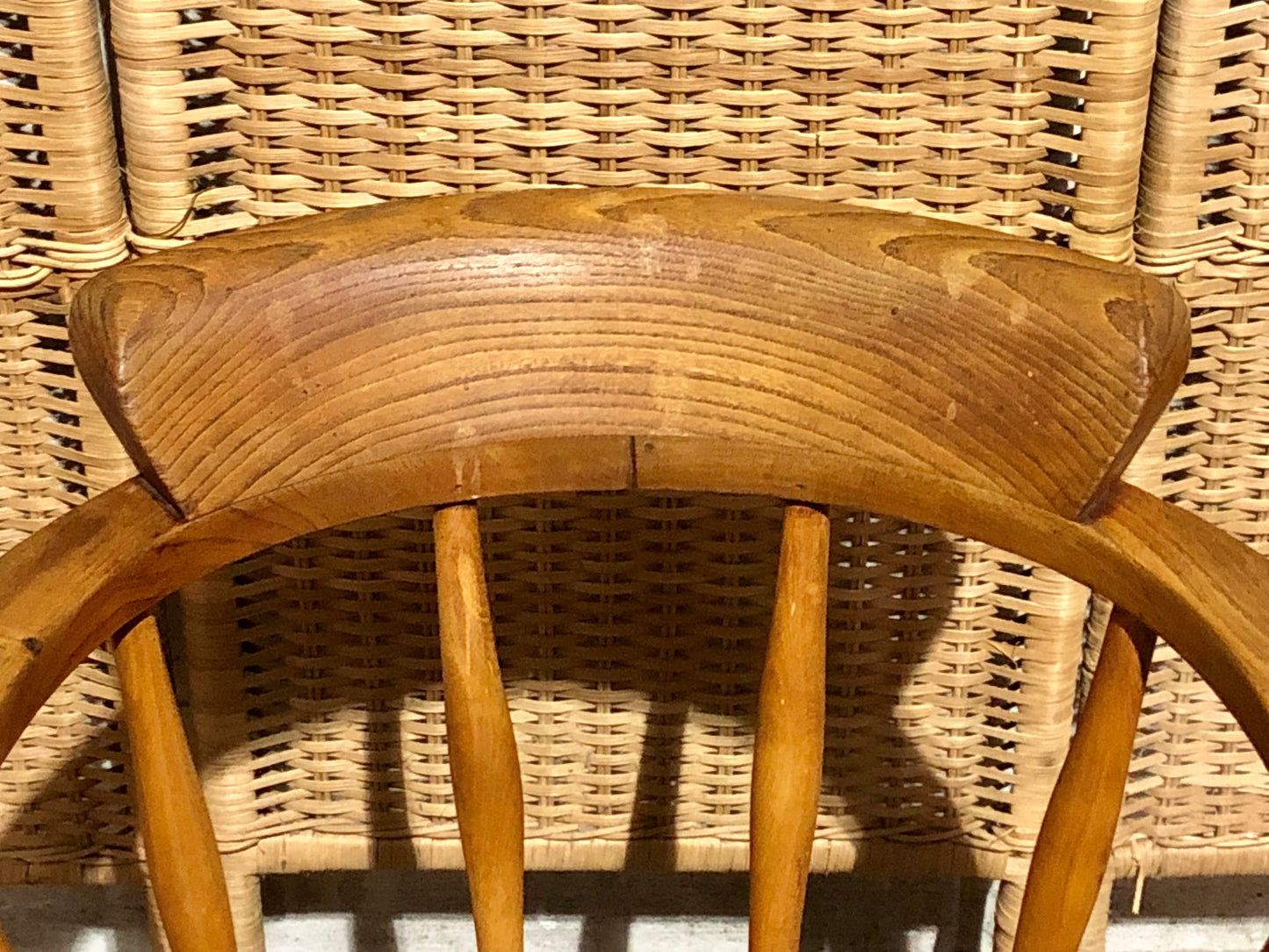 000663....Handsome Pair Of Vintage Desk Chairs / Smokers Bows