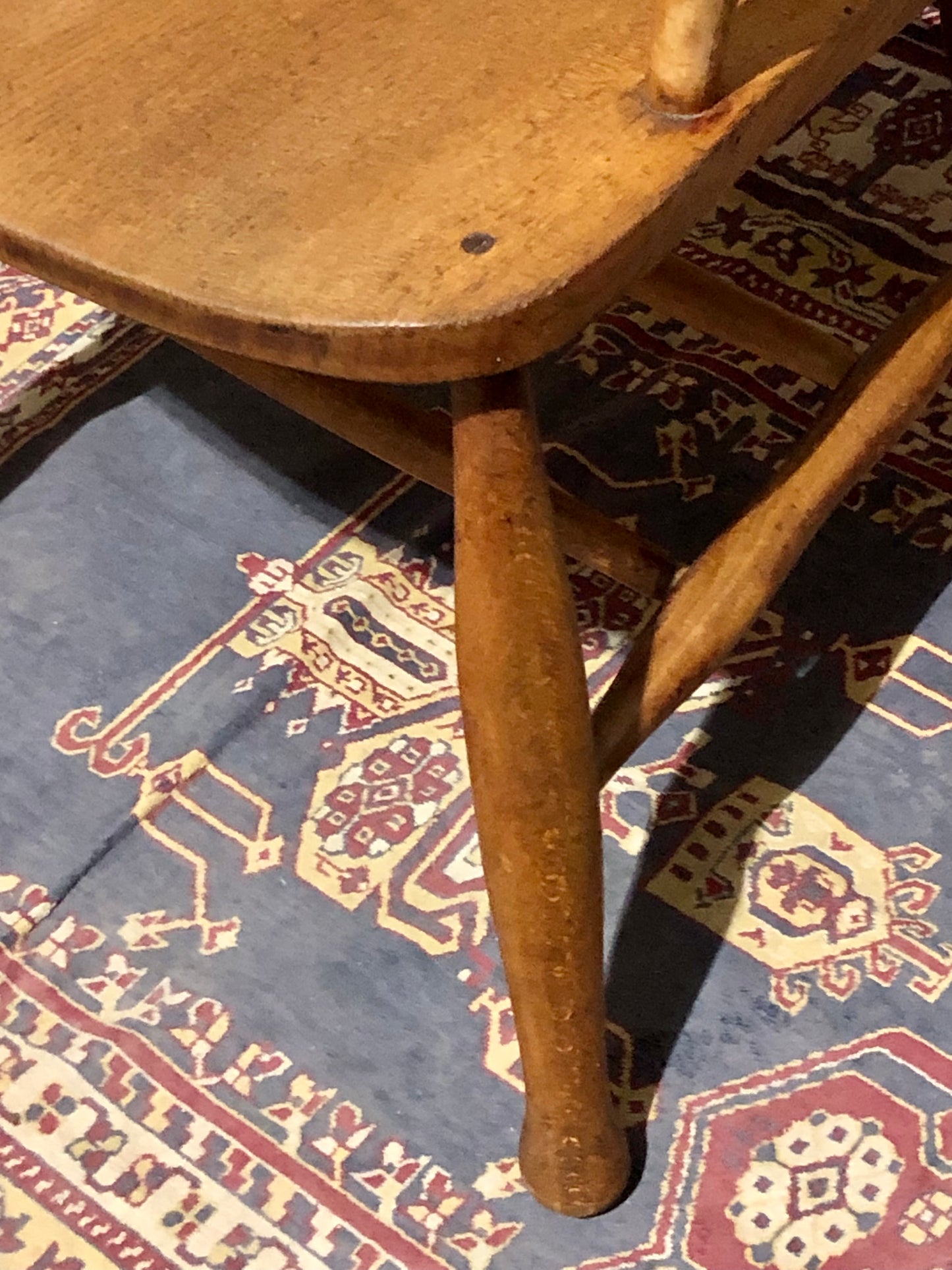 000663....Handsome Pair Of Vintage Desk Chairs / Smokers Bows