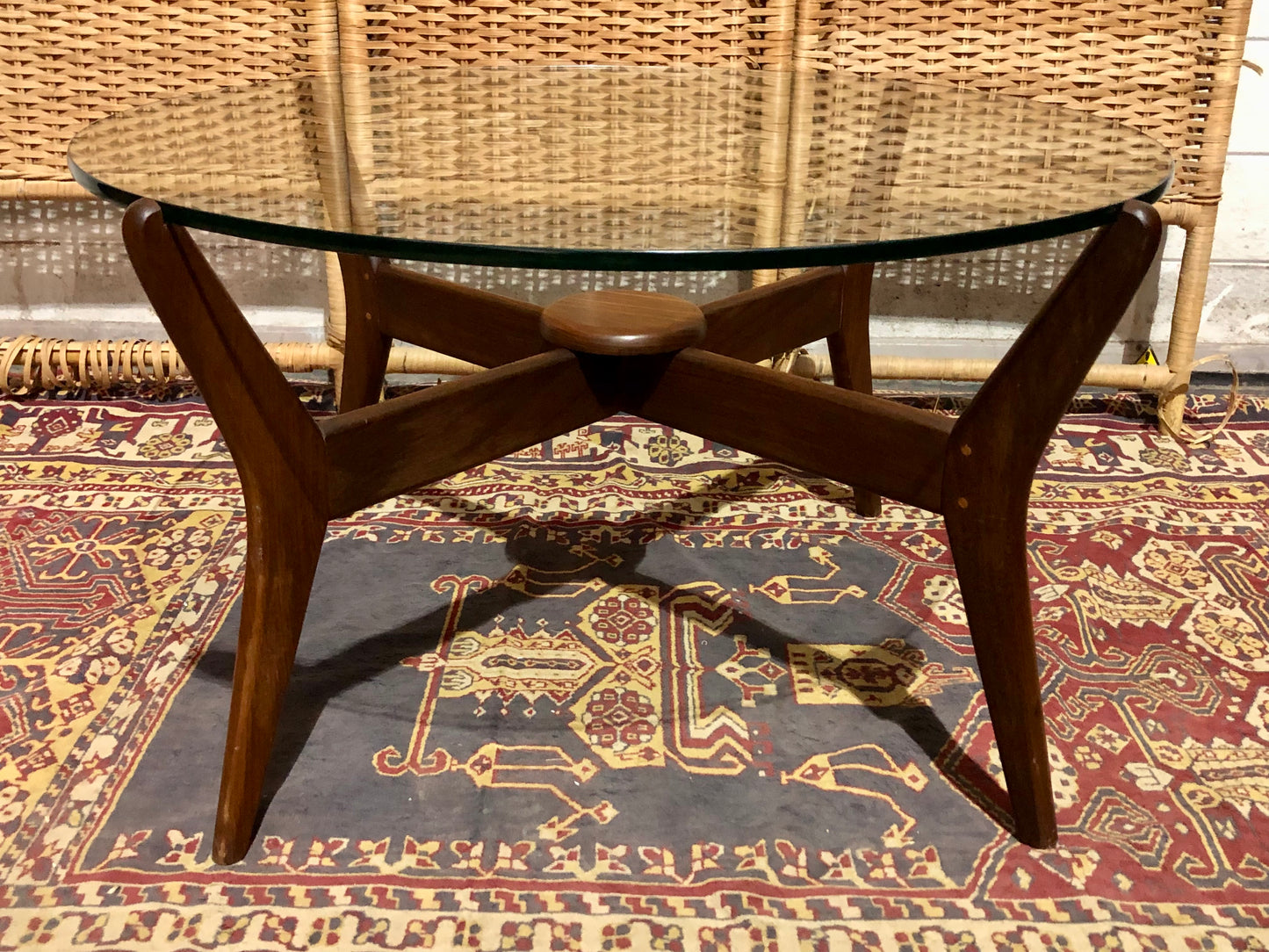 000661....Handsome Retro Coffee Table By Lebus ( sold )
