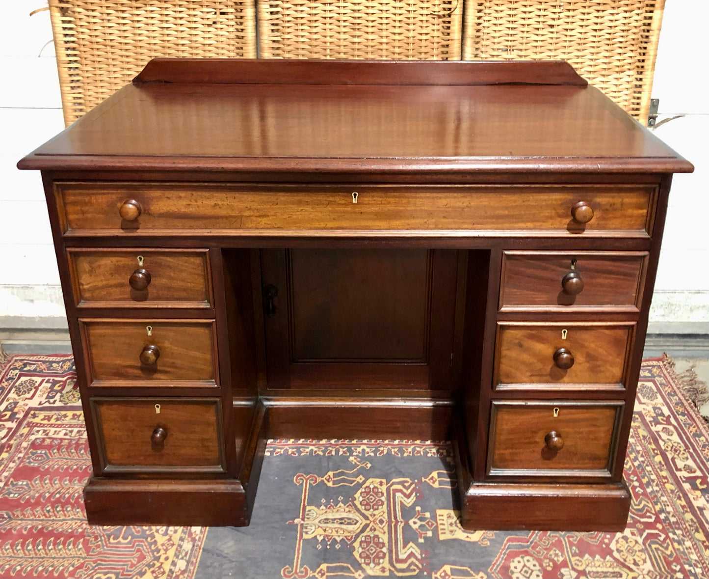 000659....Handsome Antique Mahogany Desk